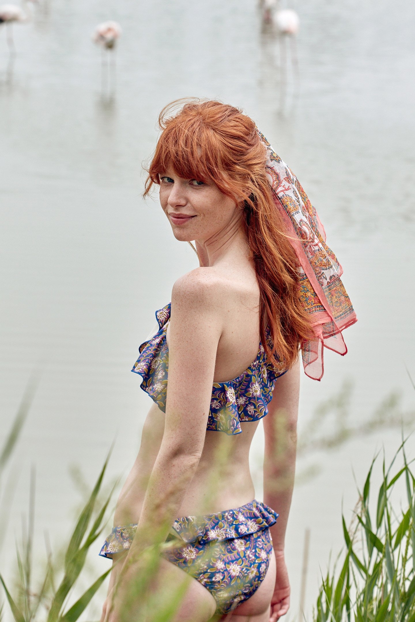 BIKINI BOTTOM MOANA BLUE FLOWERS 4