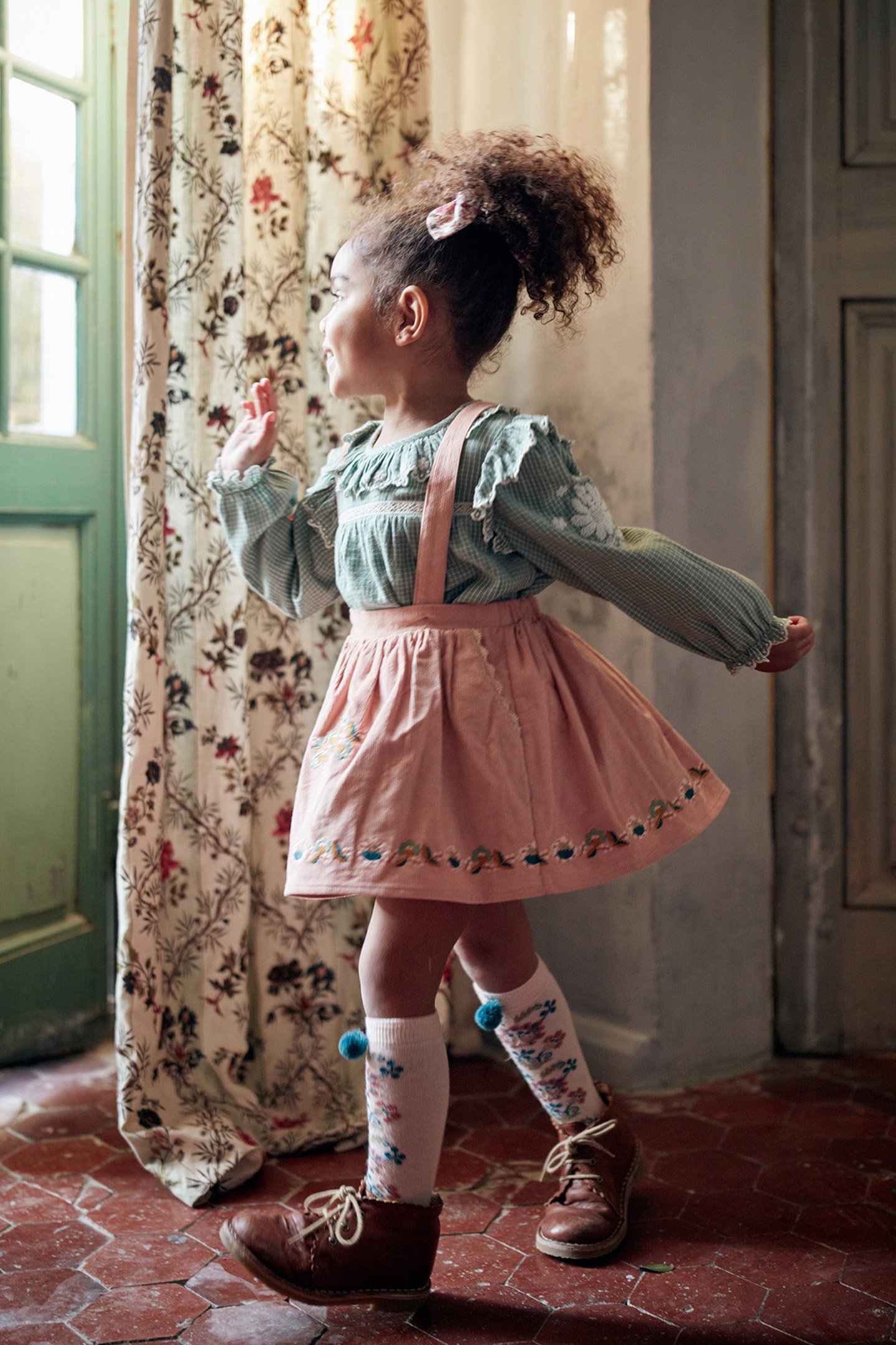 SHORT SKIRT CARINA LIGHT SIENNA 4