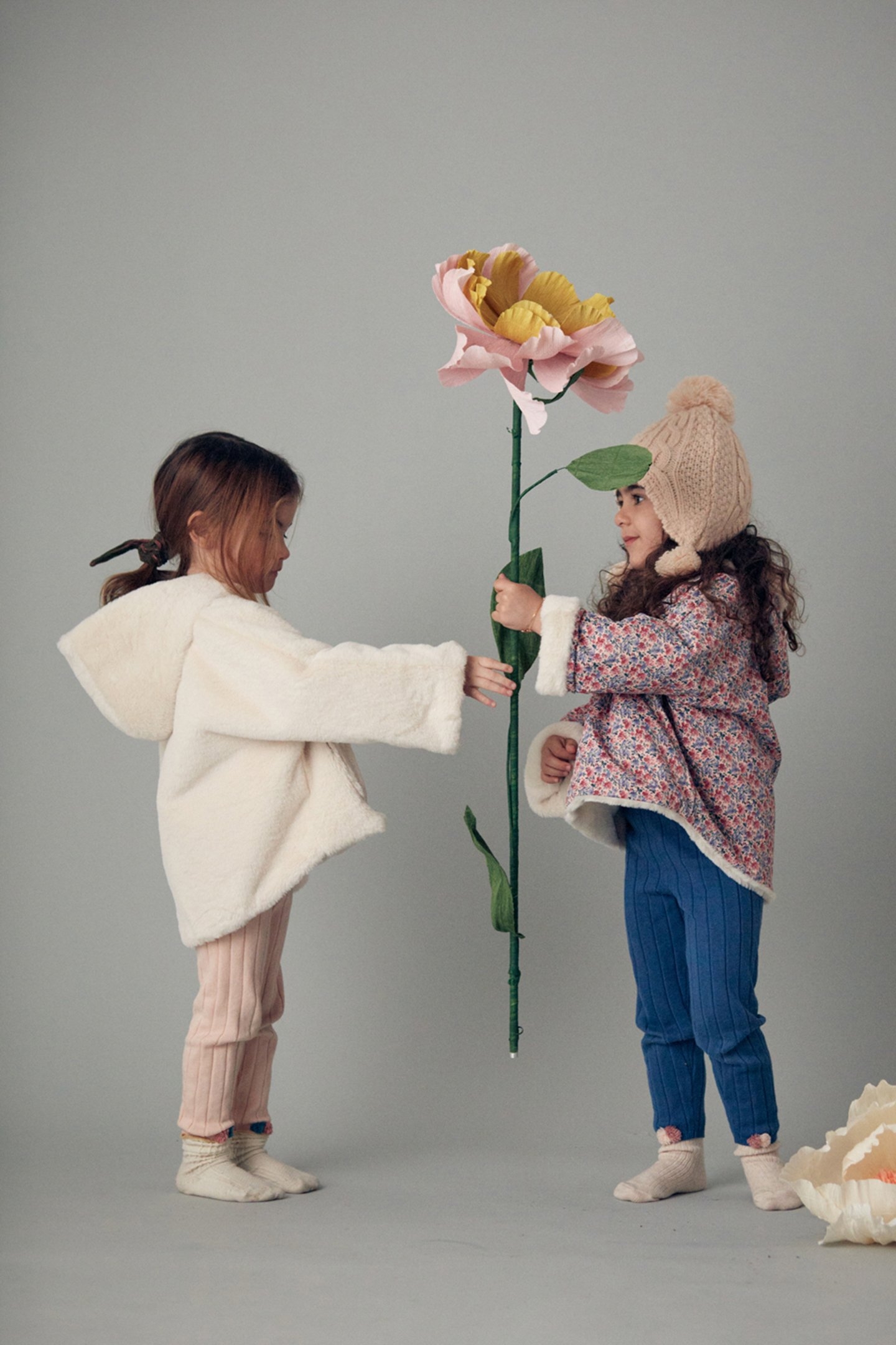 REVERSIBLE COAT FELVET BLUSH FLORAL WORLD 7