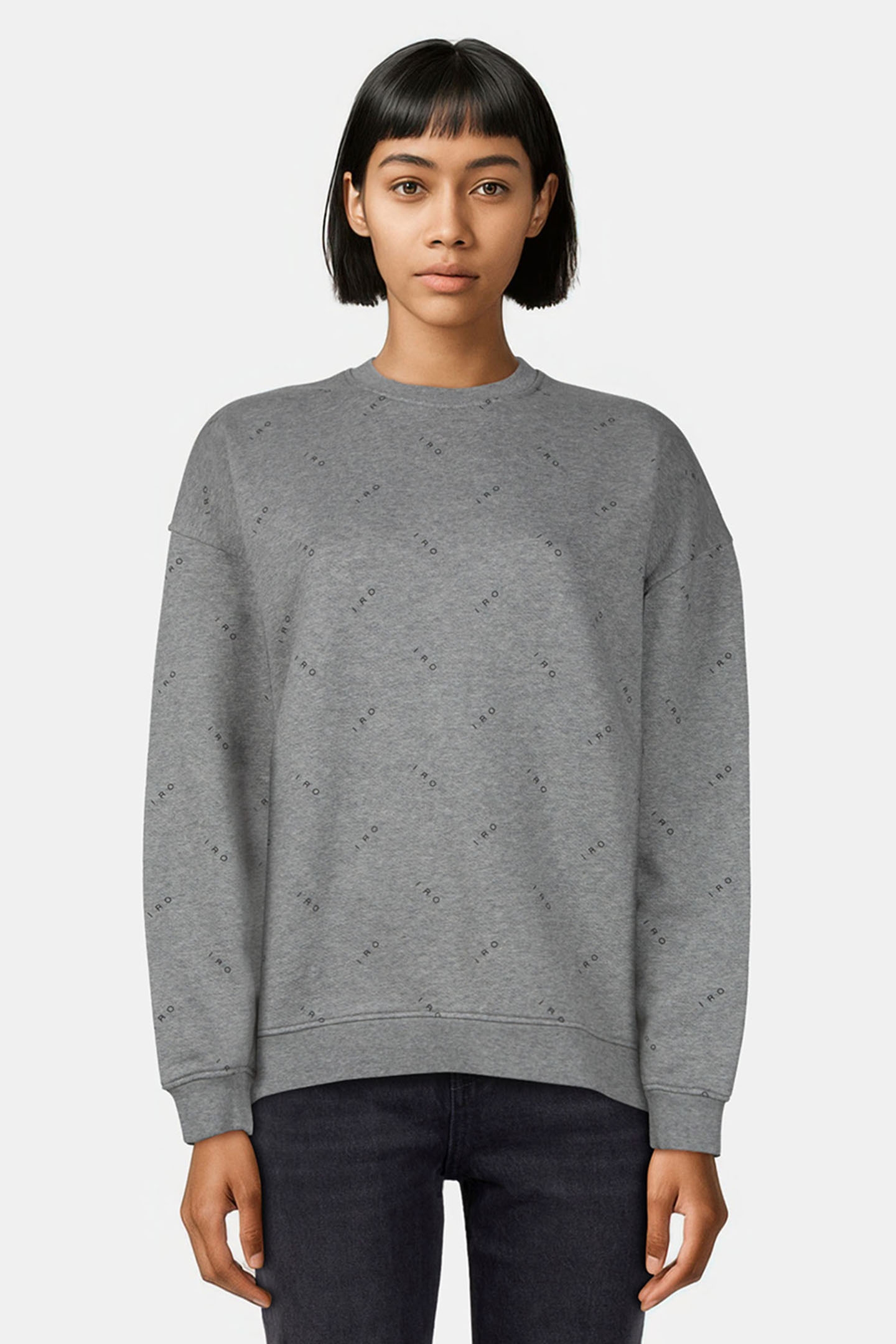 OLGA SWEAT MIXED GREY 1