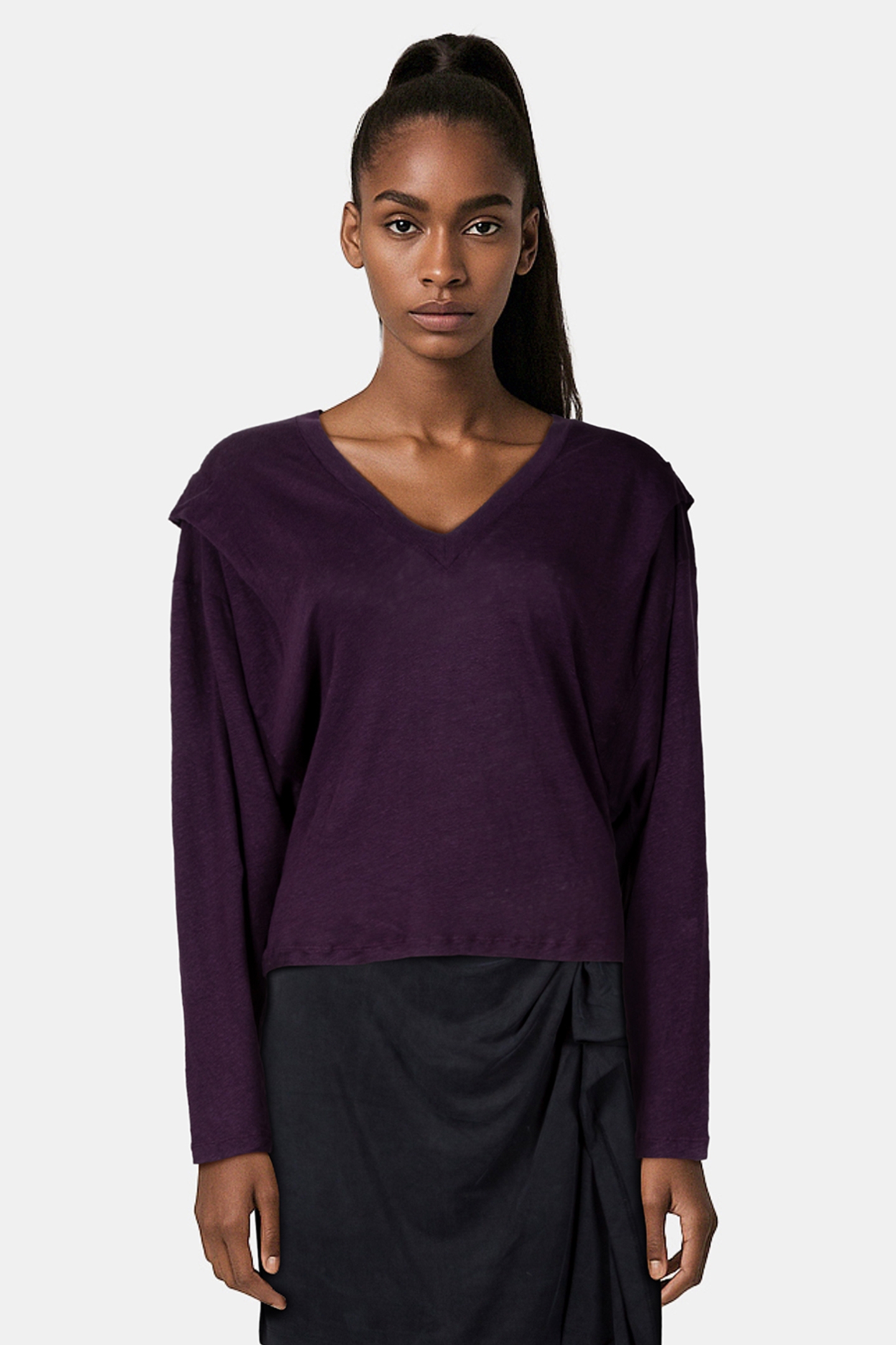 LOIZA T-SHIRT DARK PURPLE 1