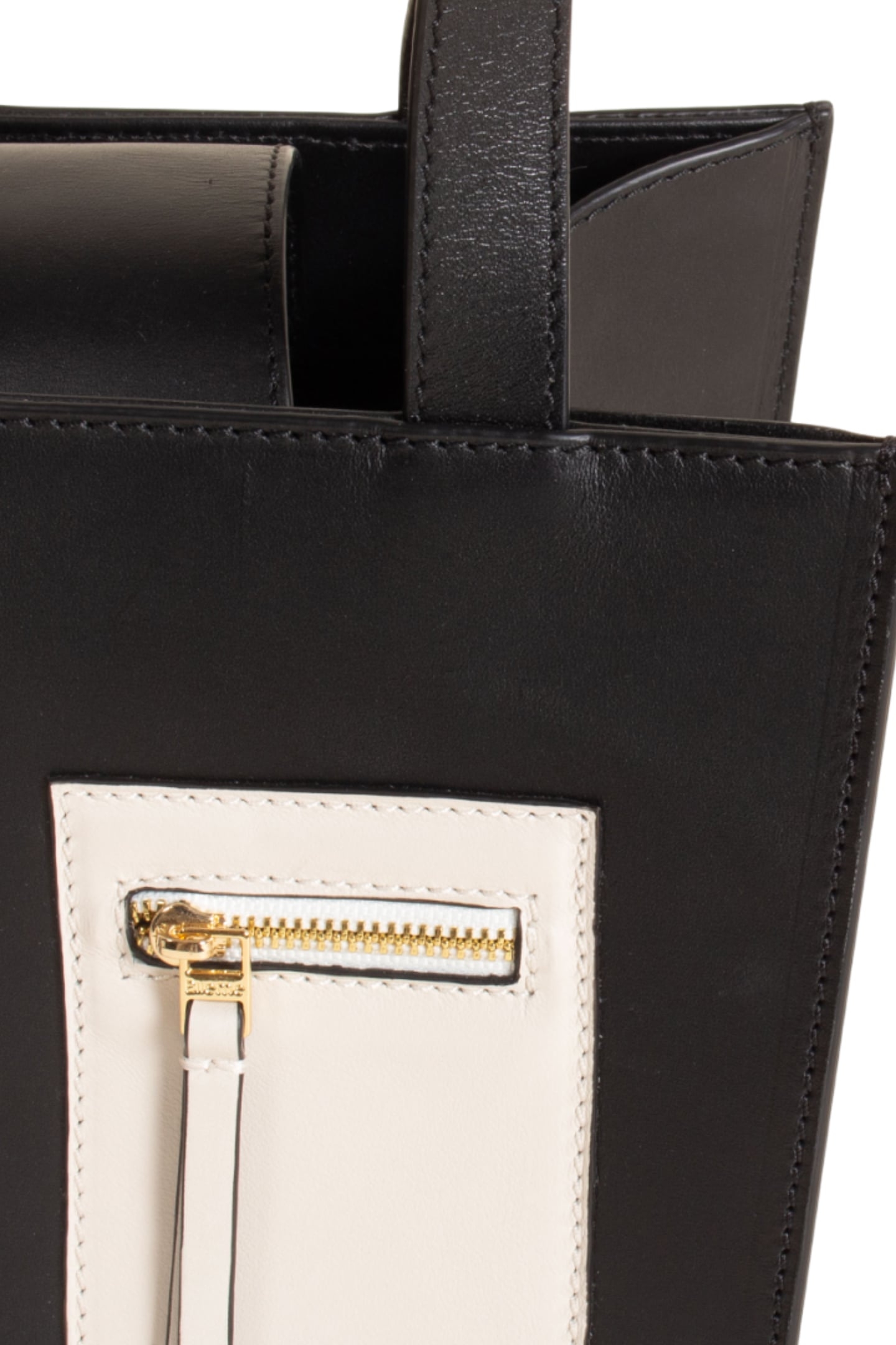 PANDA BAG SMALL LEATHER BLACK/SESAME 4