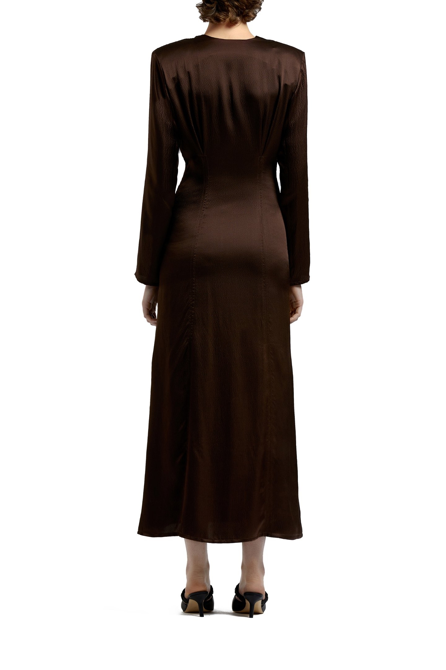 EVENING DRESS BROWN 2
