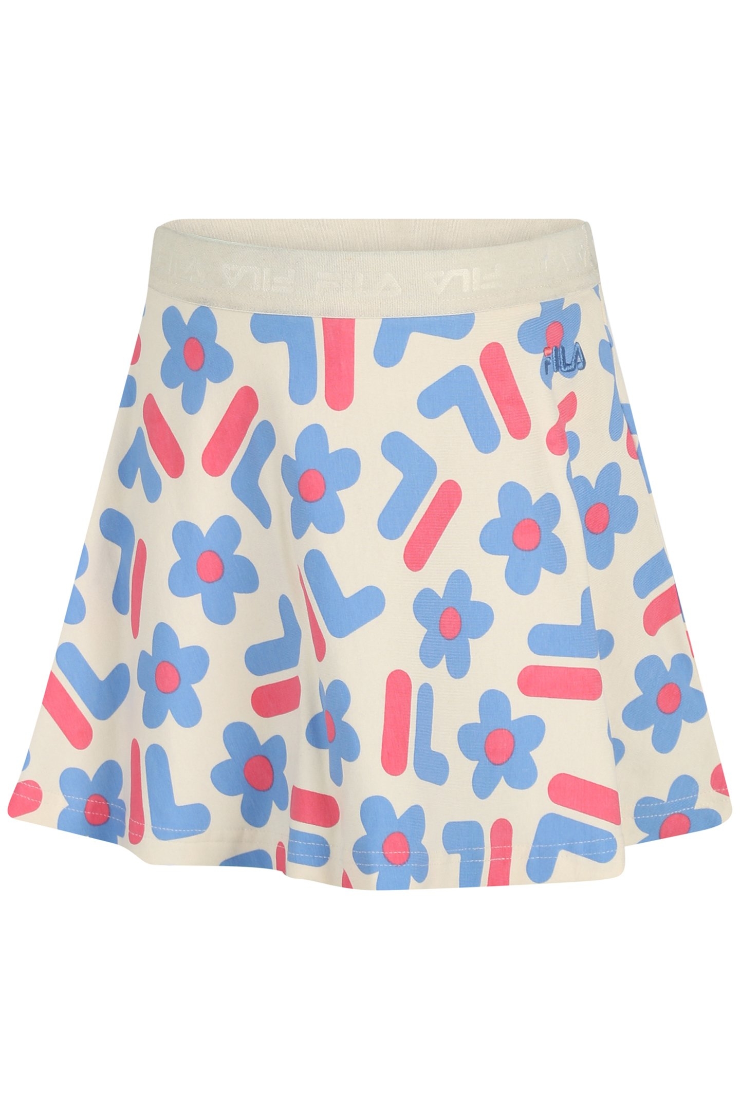 GIRLS LANDENSBERG AOP SKIRT INCL. SHORTS ANTIQUE WHITE F FLO 1