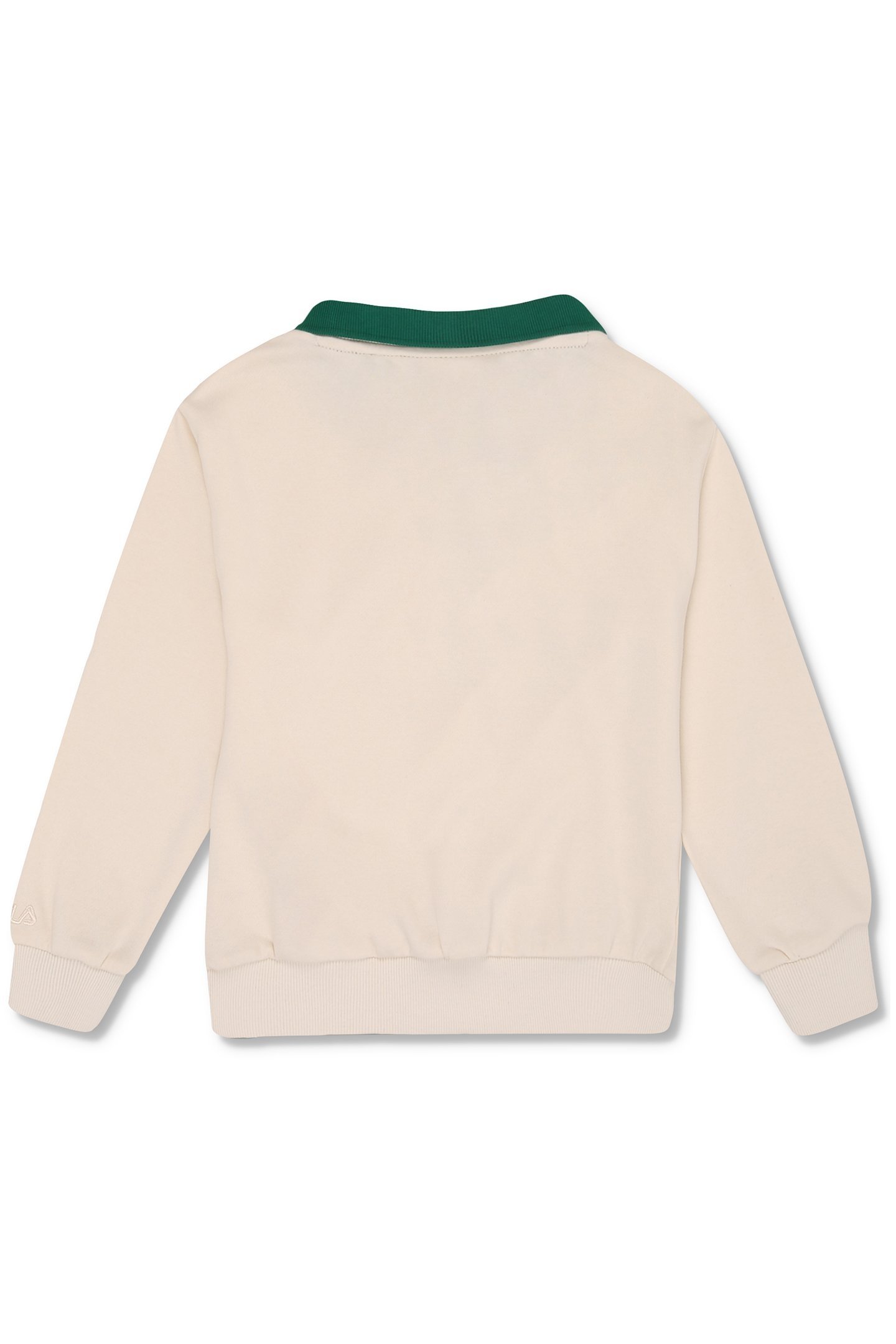 UNISEX PRAROLO REGULAR GRAPHIC POLO SWEATSHIRT EGRET 2