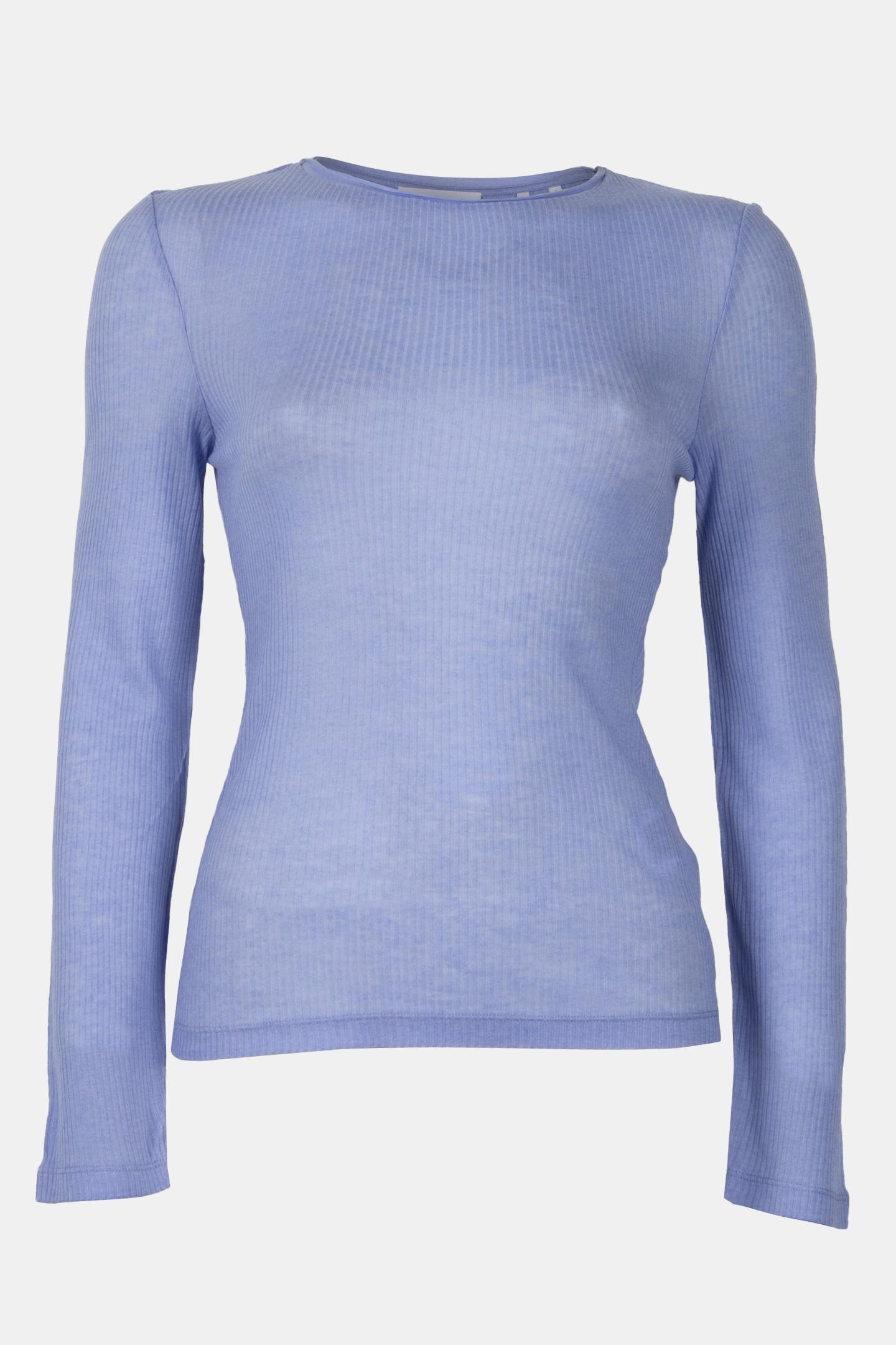 TENCEL WOOL RIB LONGSLEEVE FROSTY LAVENDER 4