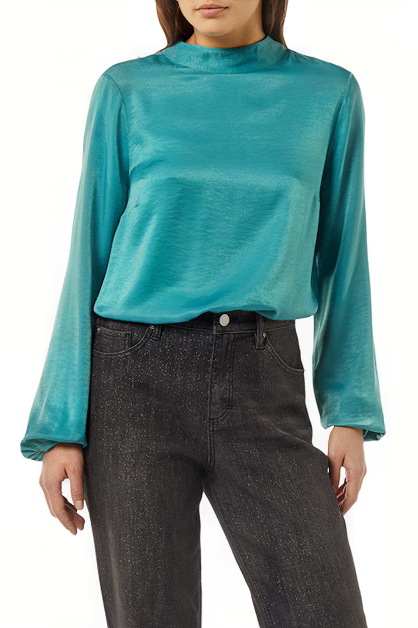 BLOUSE BLUE GREEN 1