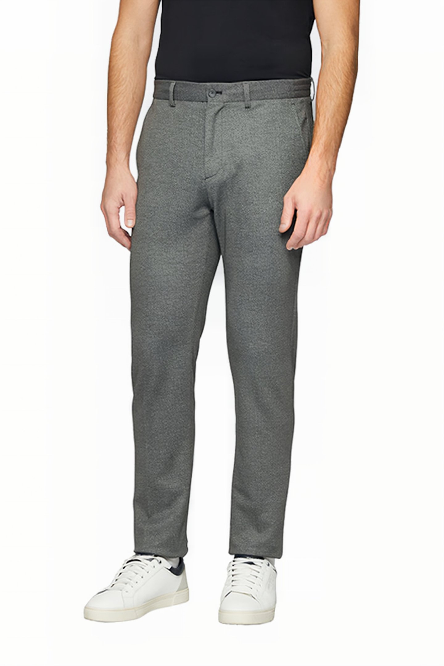 S.OLIVER PANT GREY/BLACK 1