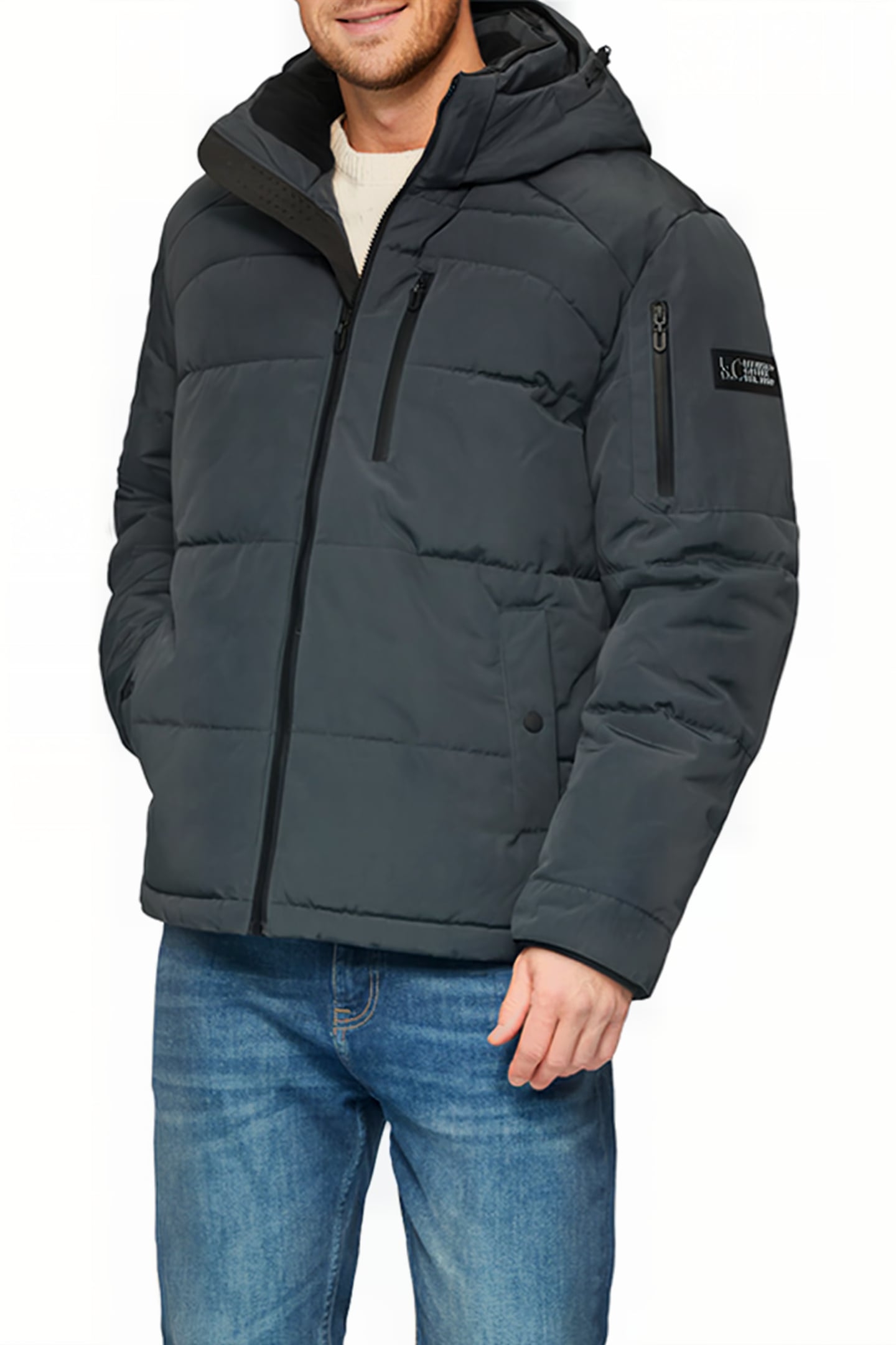 S.OLIVER JACKET OUTDOOR GREY/BLACK 1