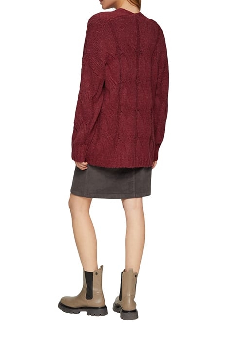 S.OLIVER CARDIGAN BURGUNDY 2