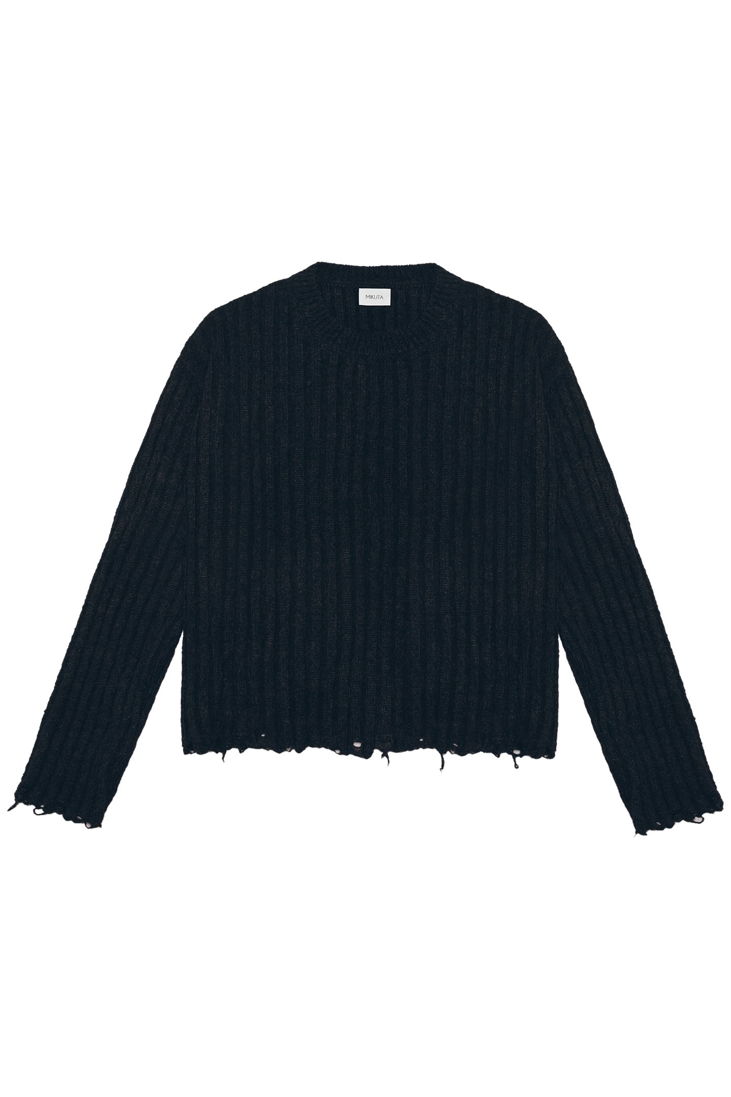 THE BLACK DESTROYED KNITTED SWEATER 1