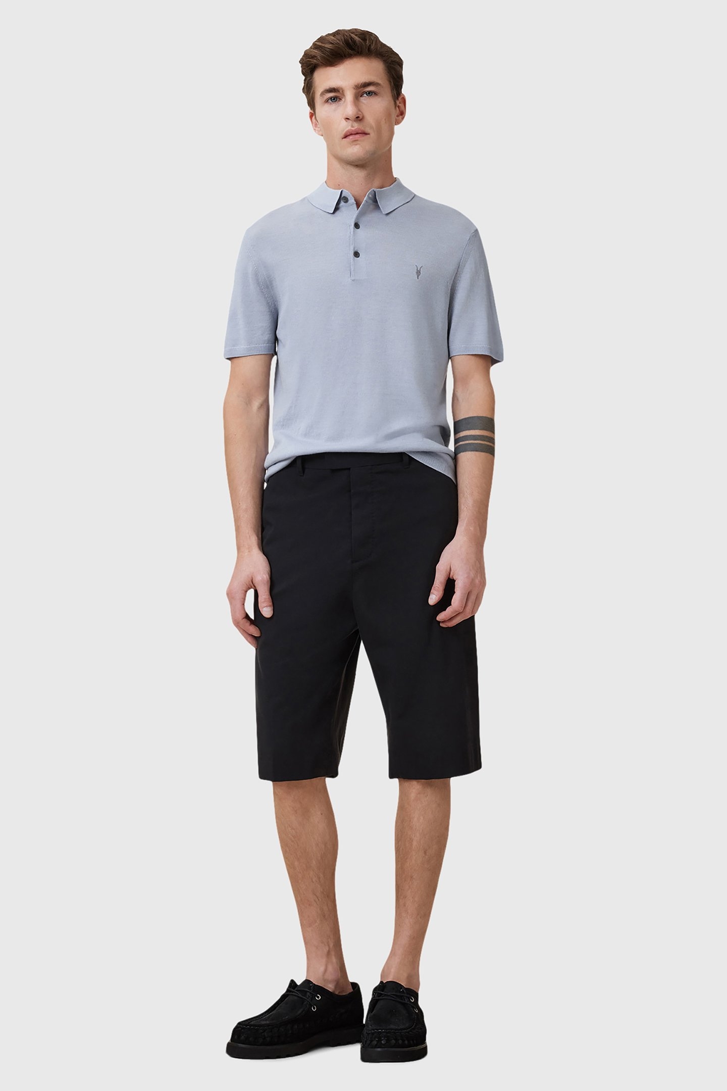 MODE MERINO SS POLO WILLOW BLUE 2