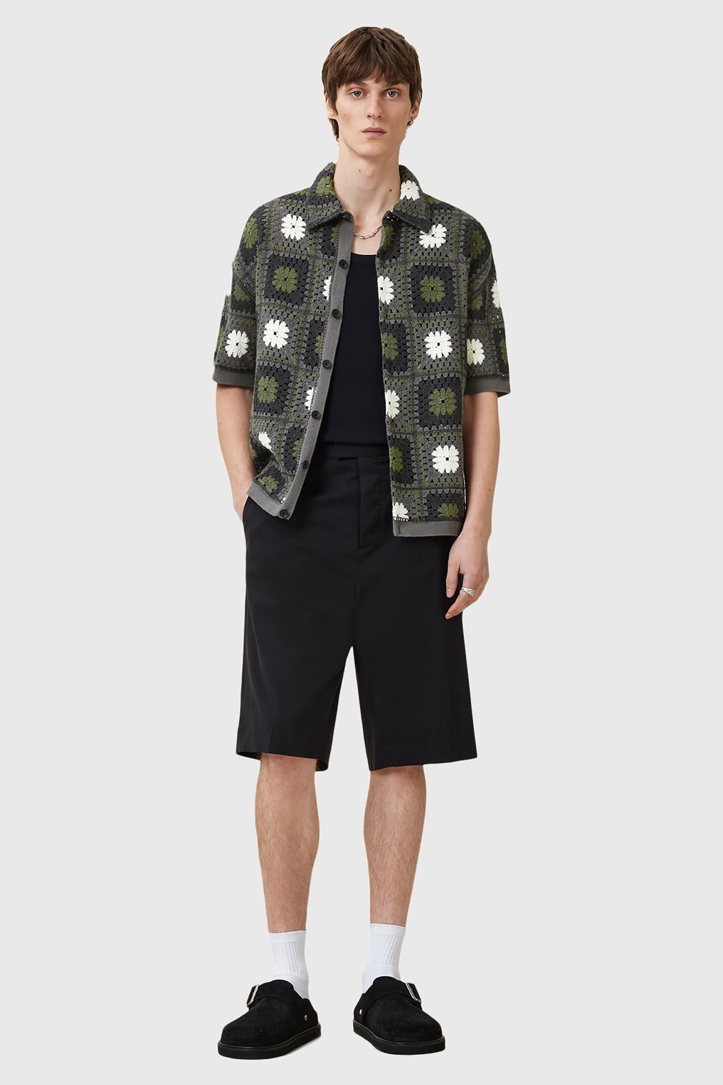 MANDON CARDIGAN GREEN MULTI 2