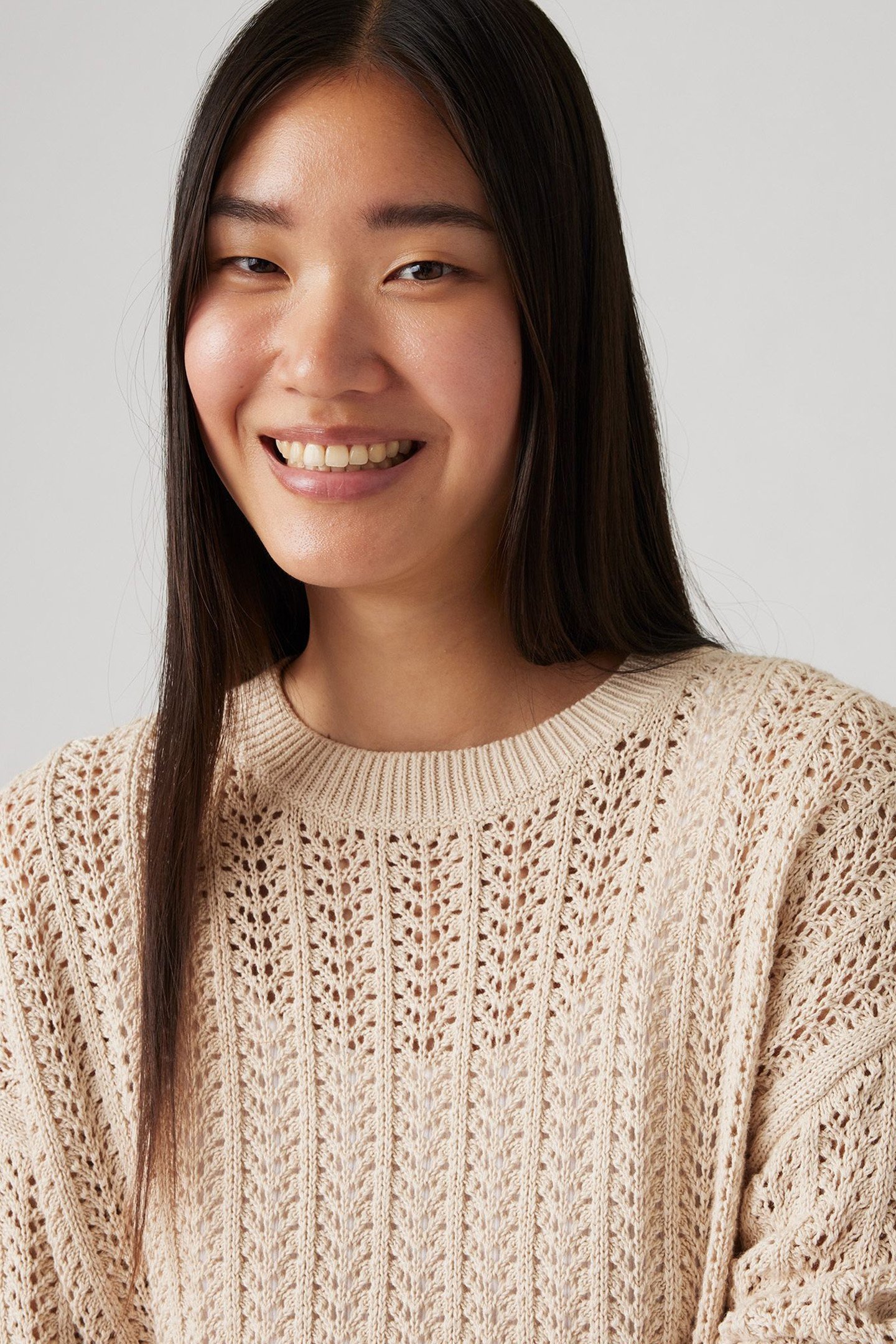 SUNRISE CROCHET SWEATER NEUTRAL 5