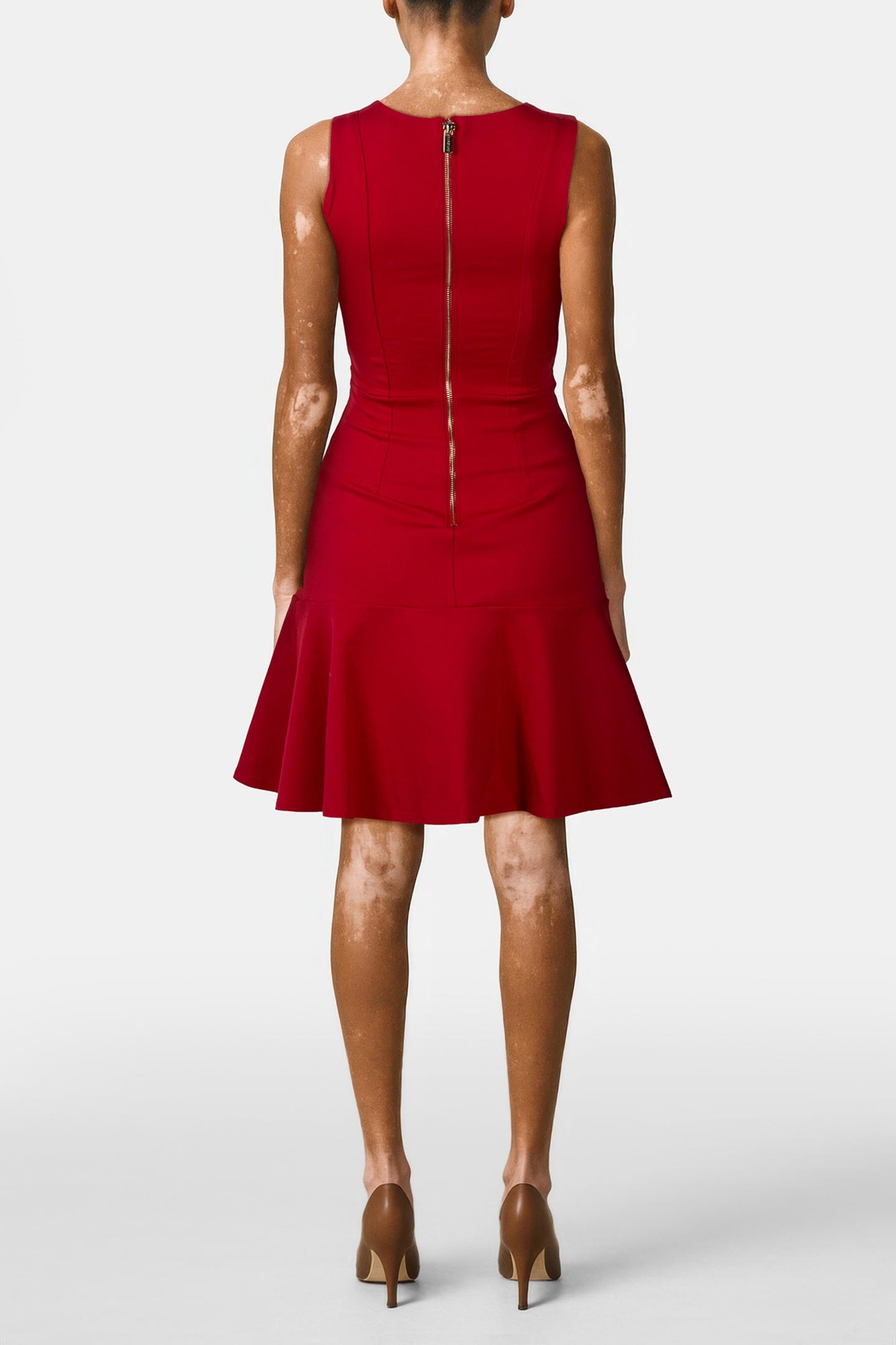 ODETTE FIT AND FLARE GROUNDED FLAME 2