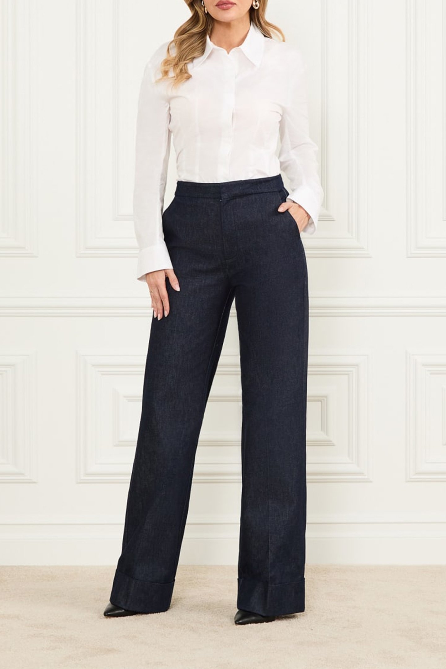 GARBO POPLIN SHIRT TRUE WHITE A000 3