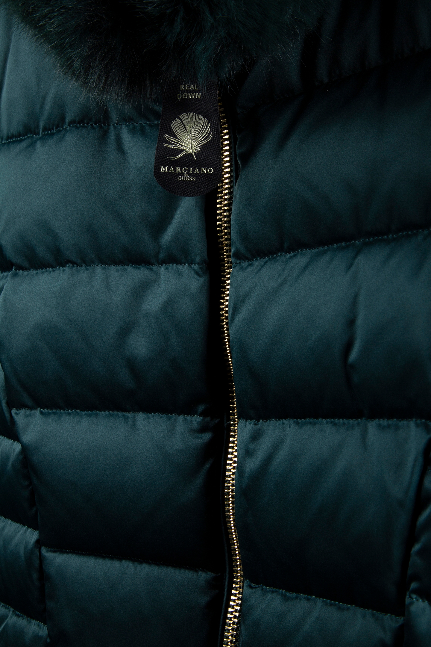 MARCIANO BY GUESS JASTIN DOWN MIDI JAC FERN MOSS GREEN MULT 5