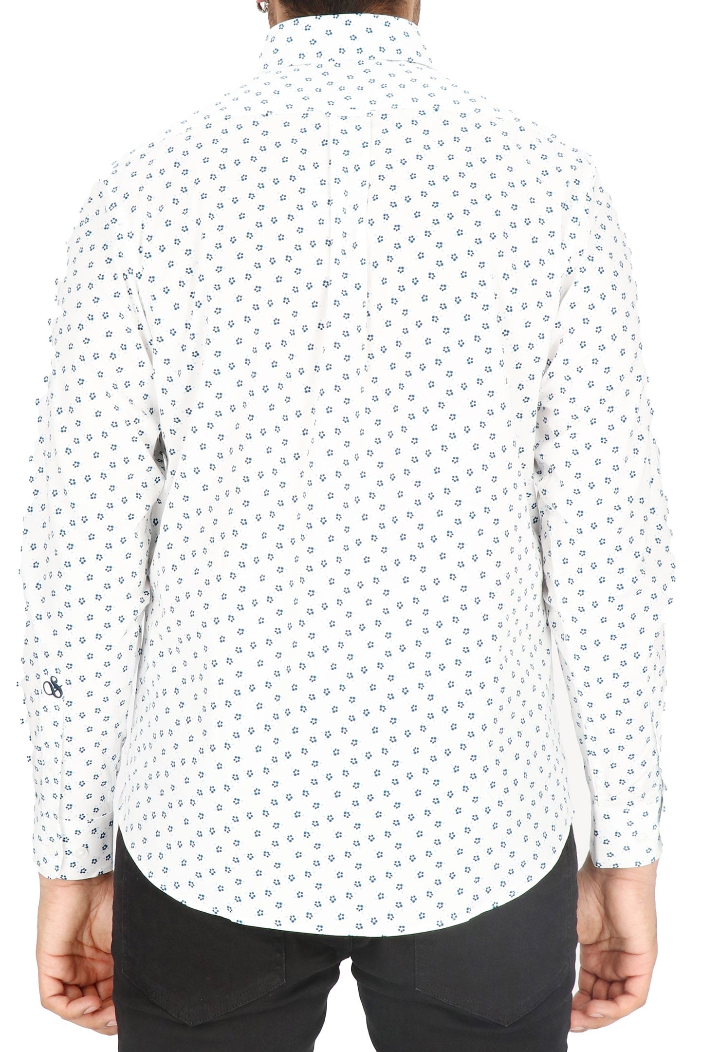 DRESS SHIRT WHITE/NAVY 2