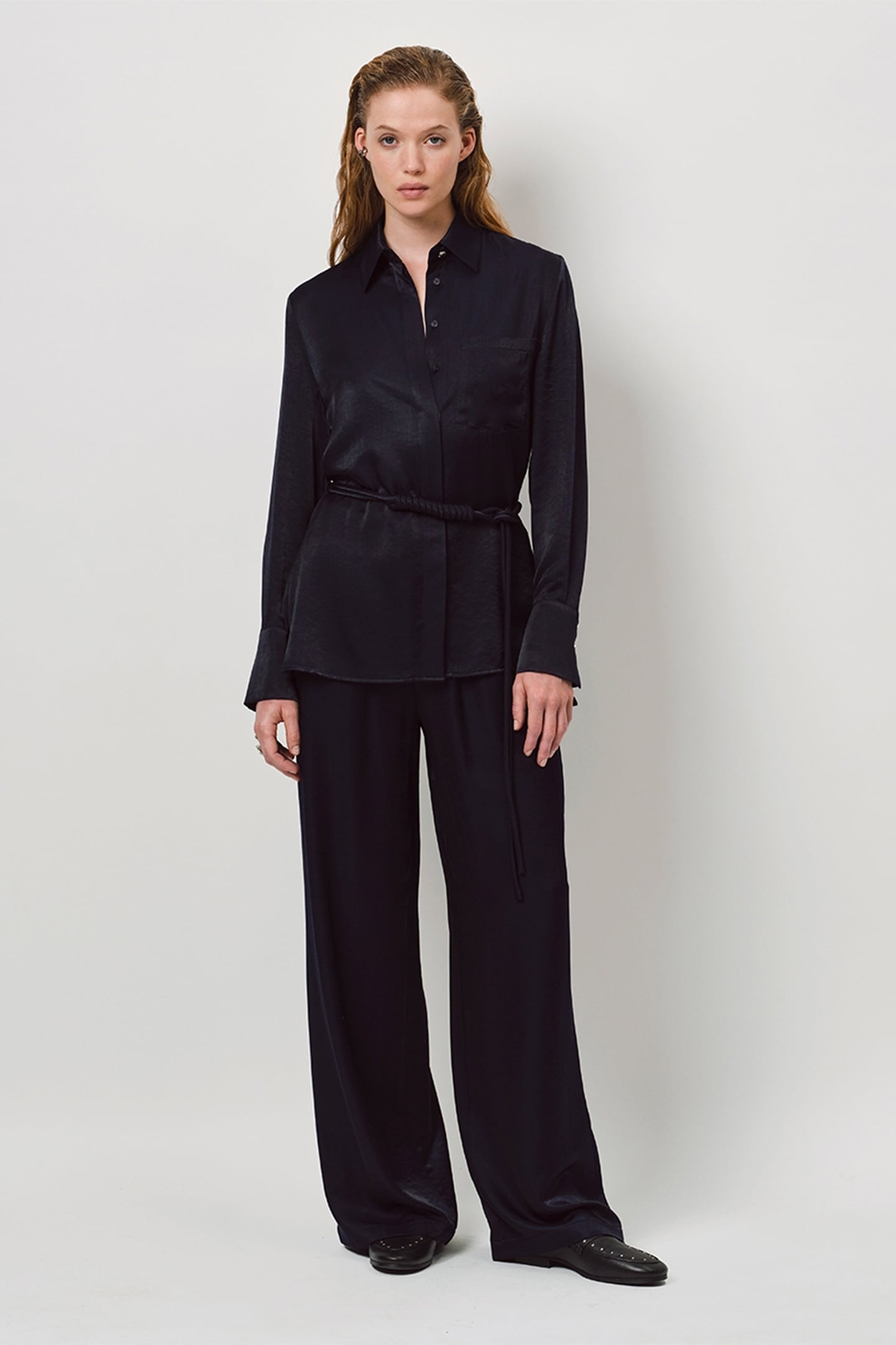 NOLDY WIDE LEG PANTS SAPPHIRE 1