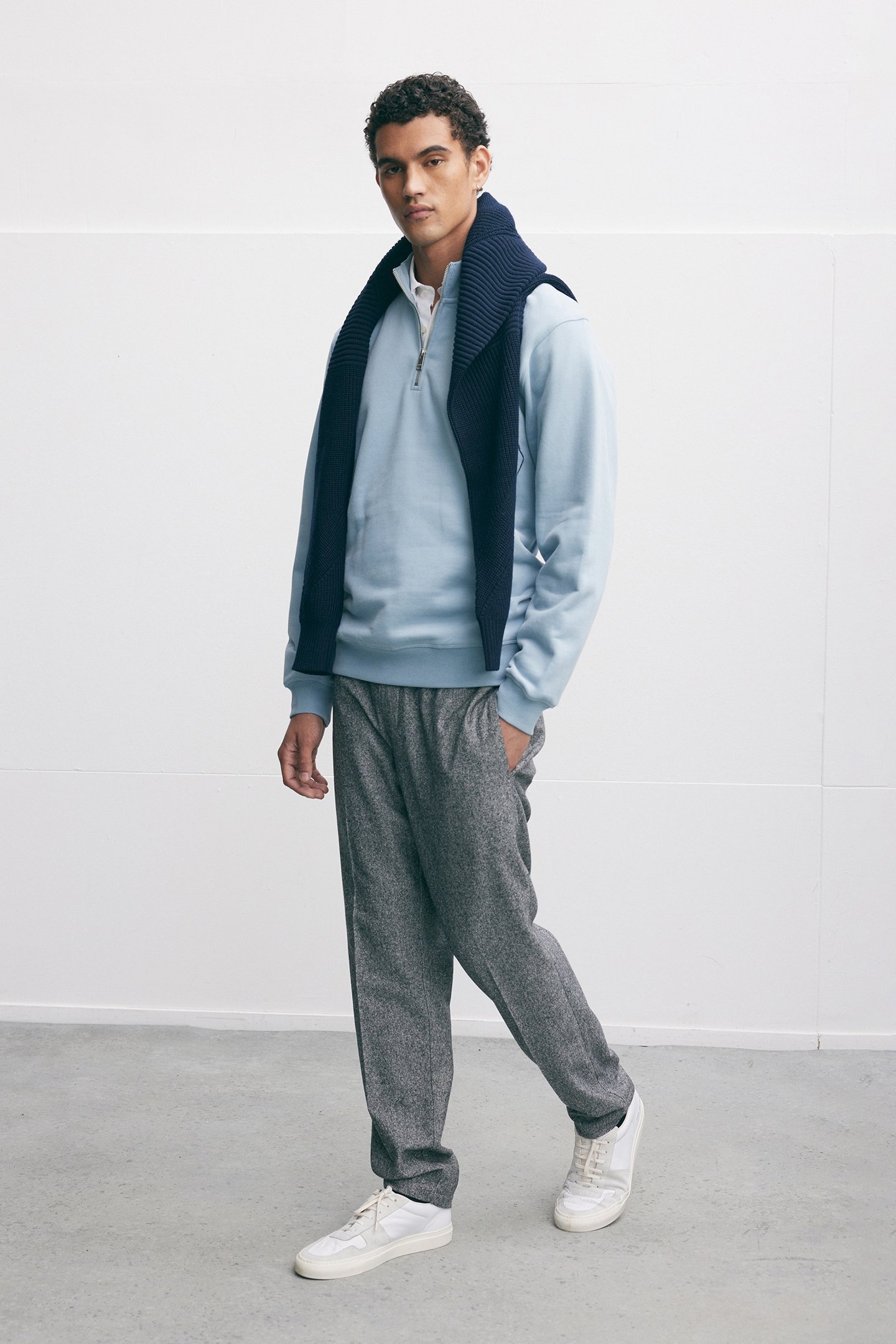 LUCCA SWEATERS MID BLUE 3