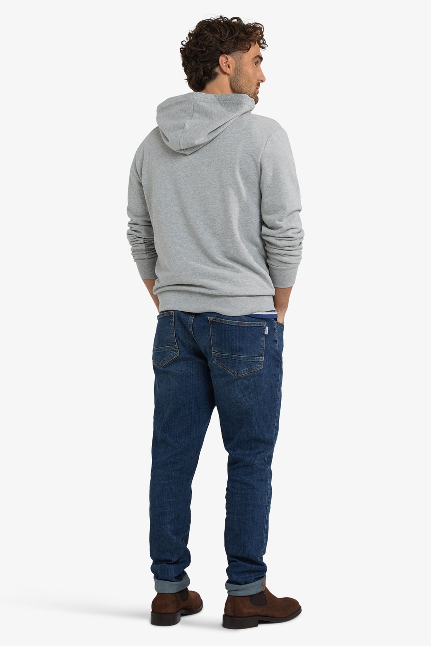 LOGO HOODY MEDIUM GREY MELANGE 3