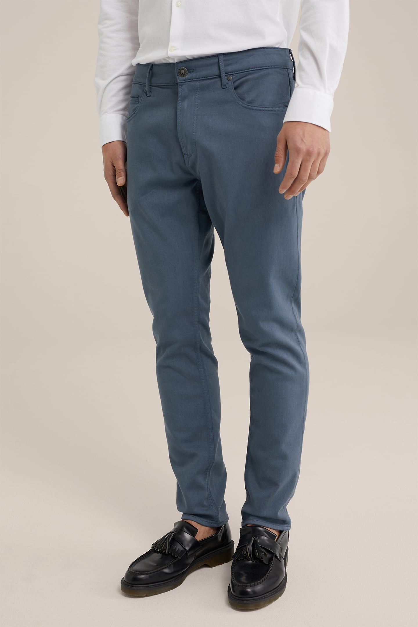 5-POCKET MID WAIST GREYISH BLUE 1