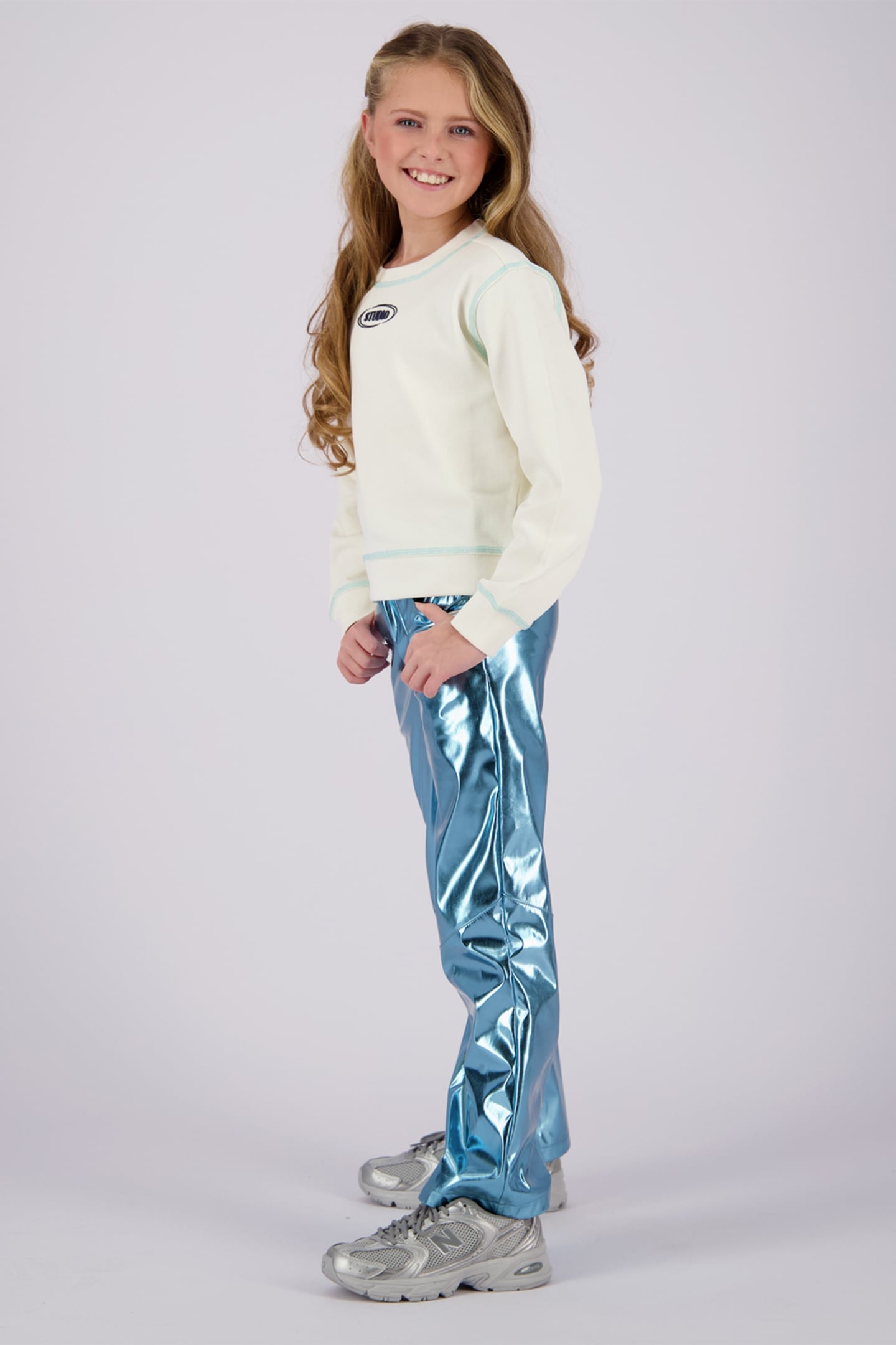 GIRLS NATASJA SWEATER ALMOND MILK 5