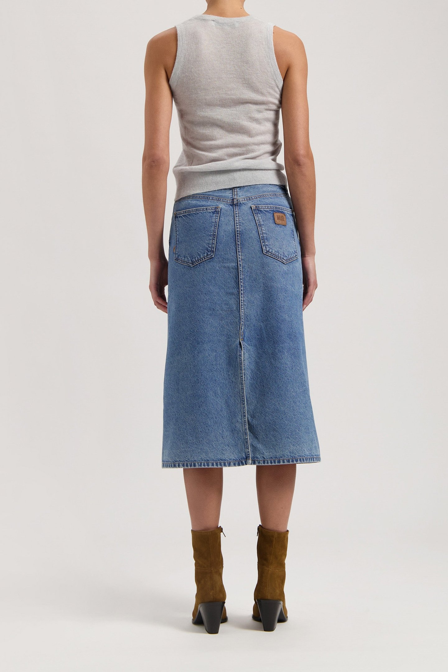 GWEN MID SKIRT STONE VINTAGE 4