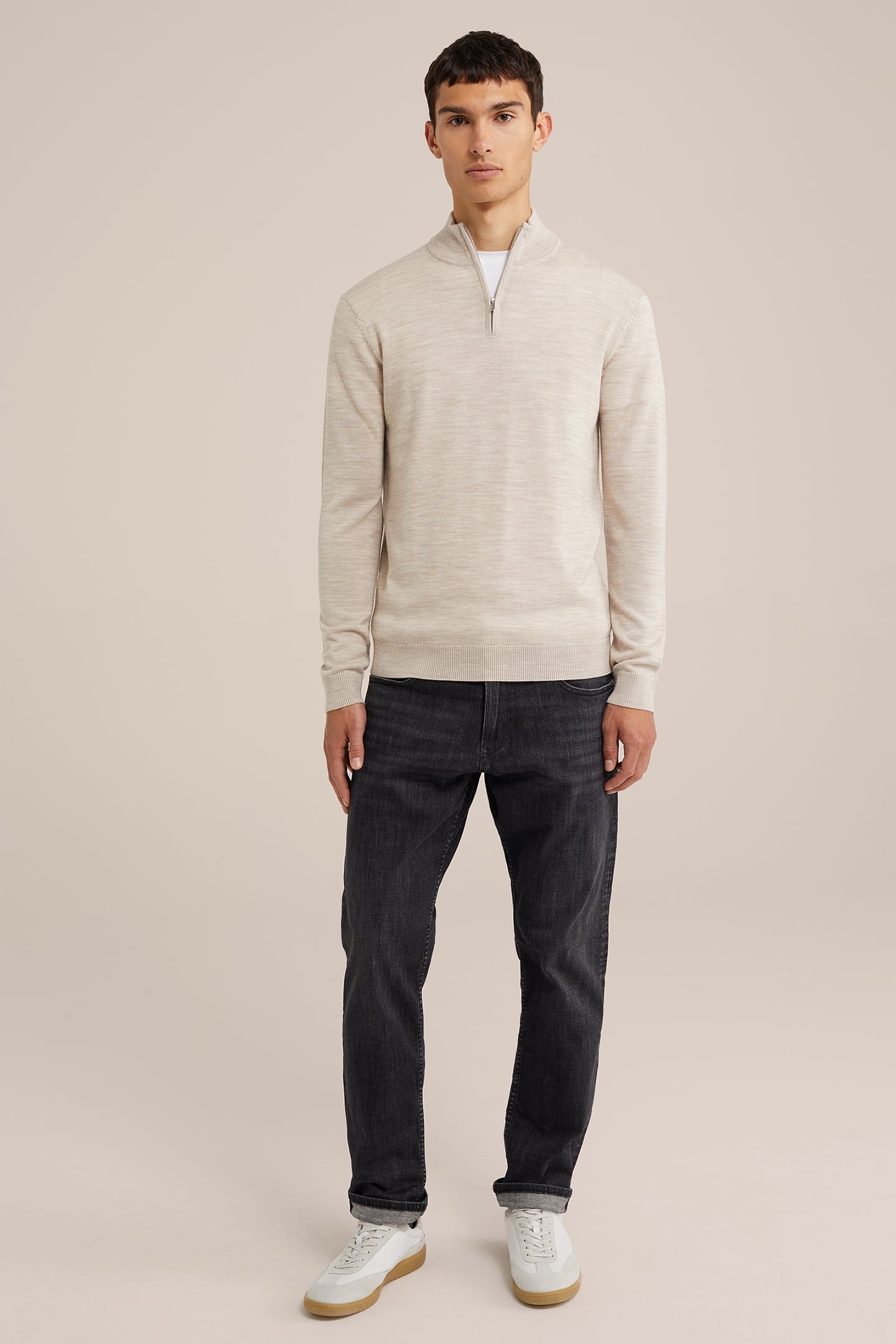 HALFWAY ZIPPER BEIGE 3