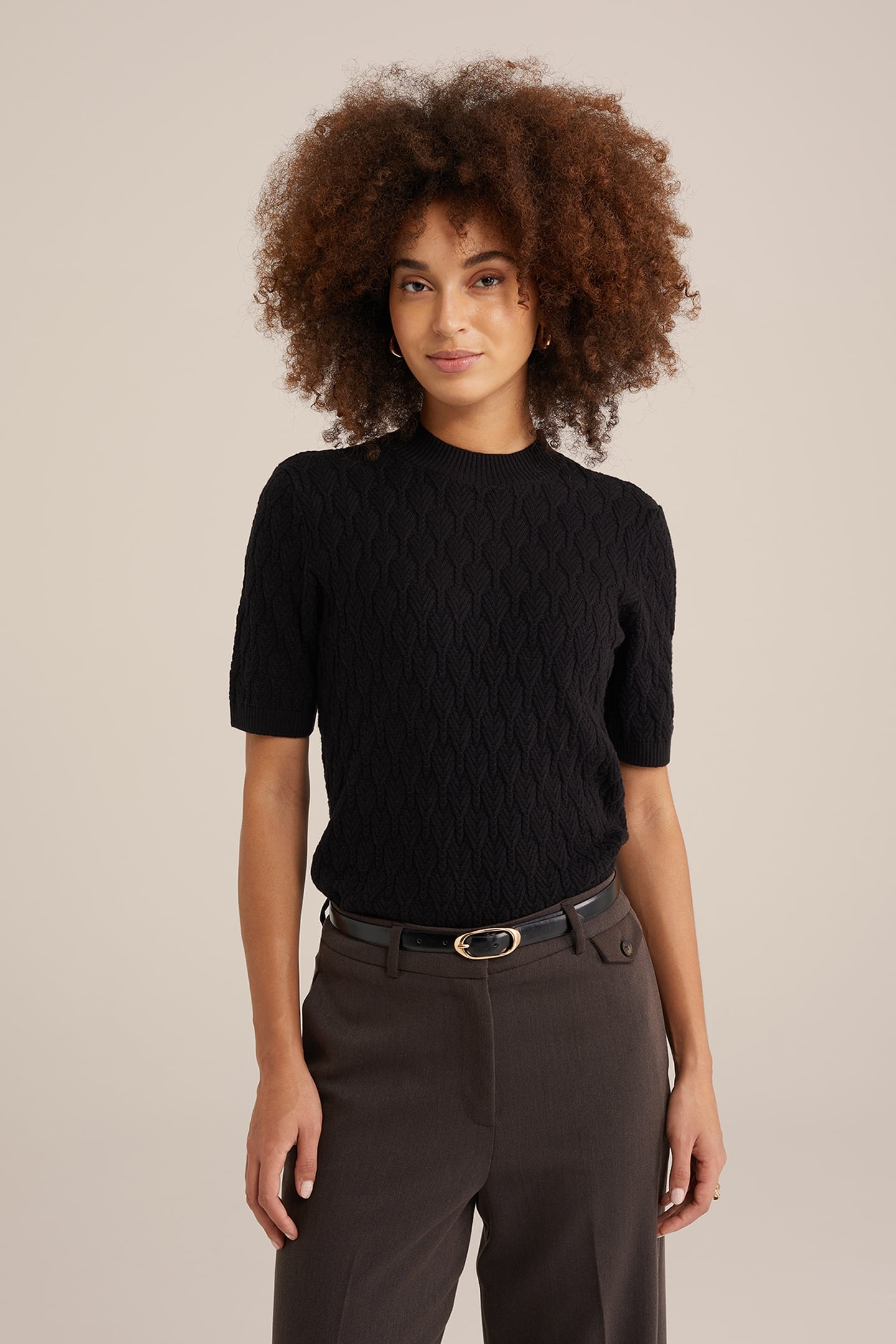 KNITTED PULLOVER BLACK 1