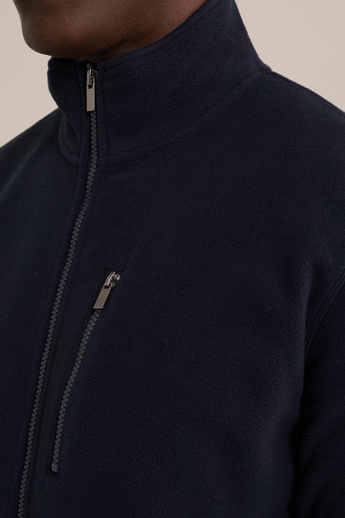 CARDIGAN WITH ZIPPER DARK BLUE 5