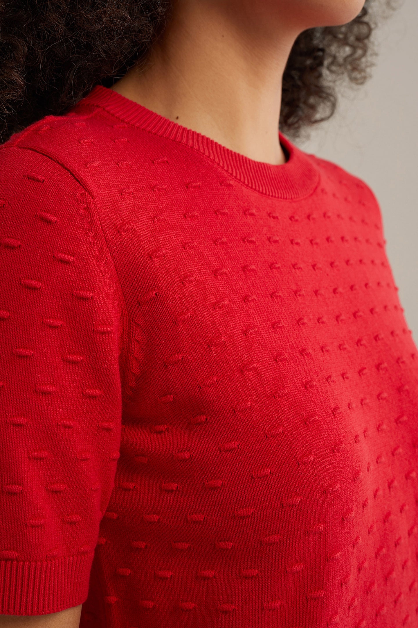 KNITTED PULLOVER VINTAGE RED 5