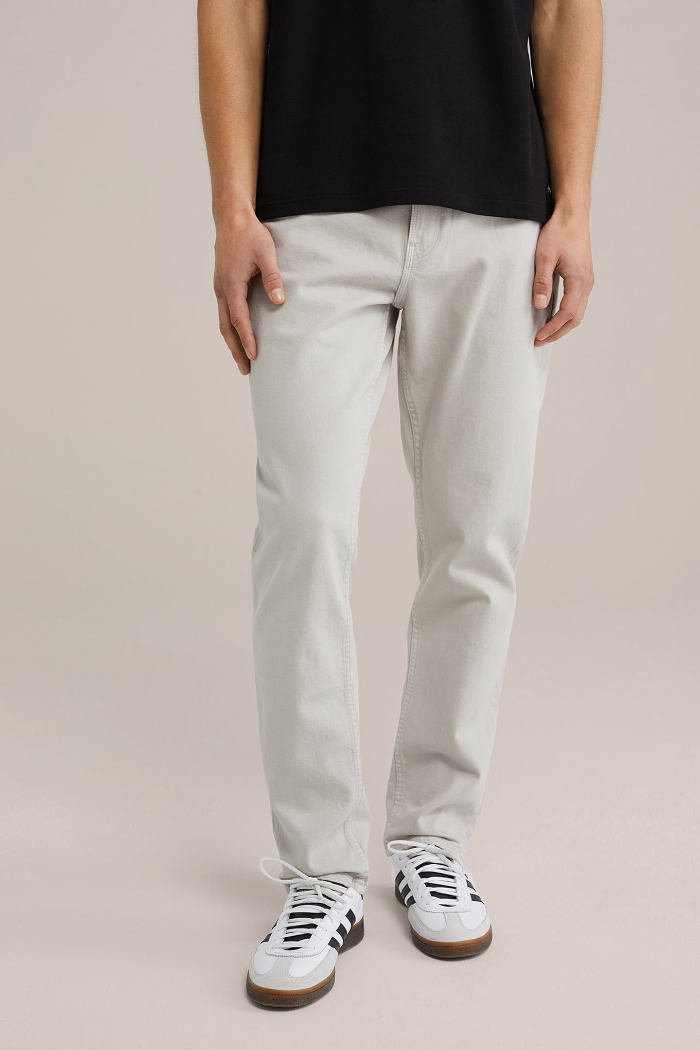 5-POCKET MID WAIST BEIGE 1