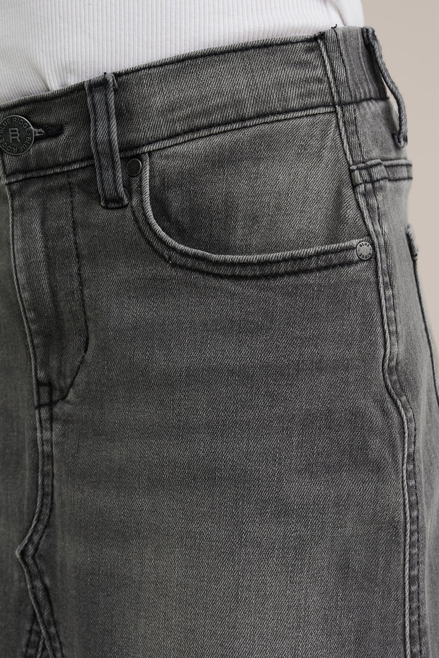 SKIRT MEDIUM LENGTH BLENDED DARK GREY 5