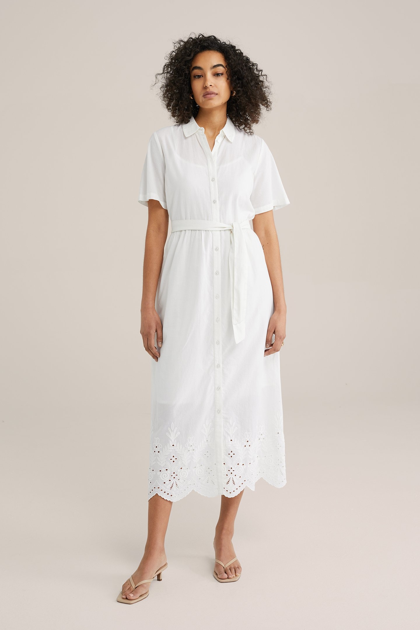 DRESS MID LENGTH WHITE 1