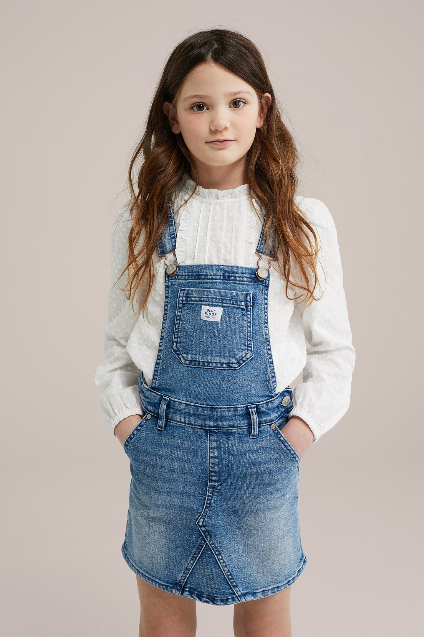 SKIRT MEDIUM LENGTH BLUE 2