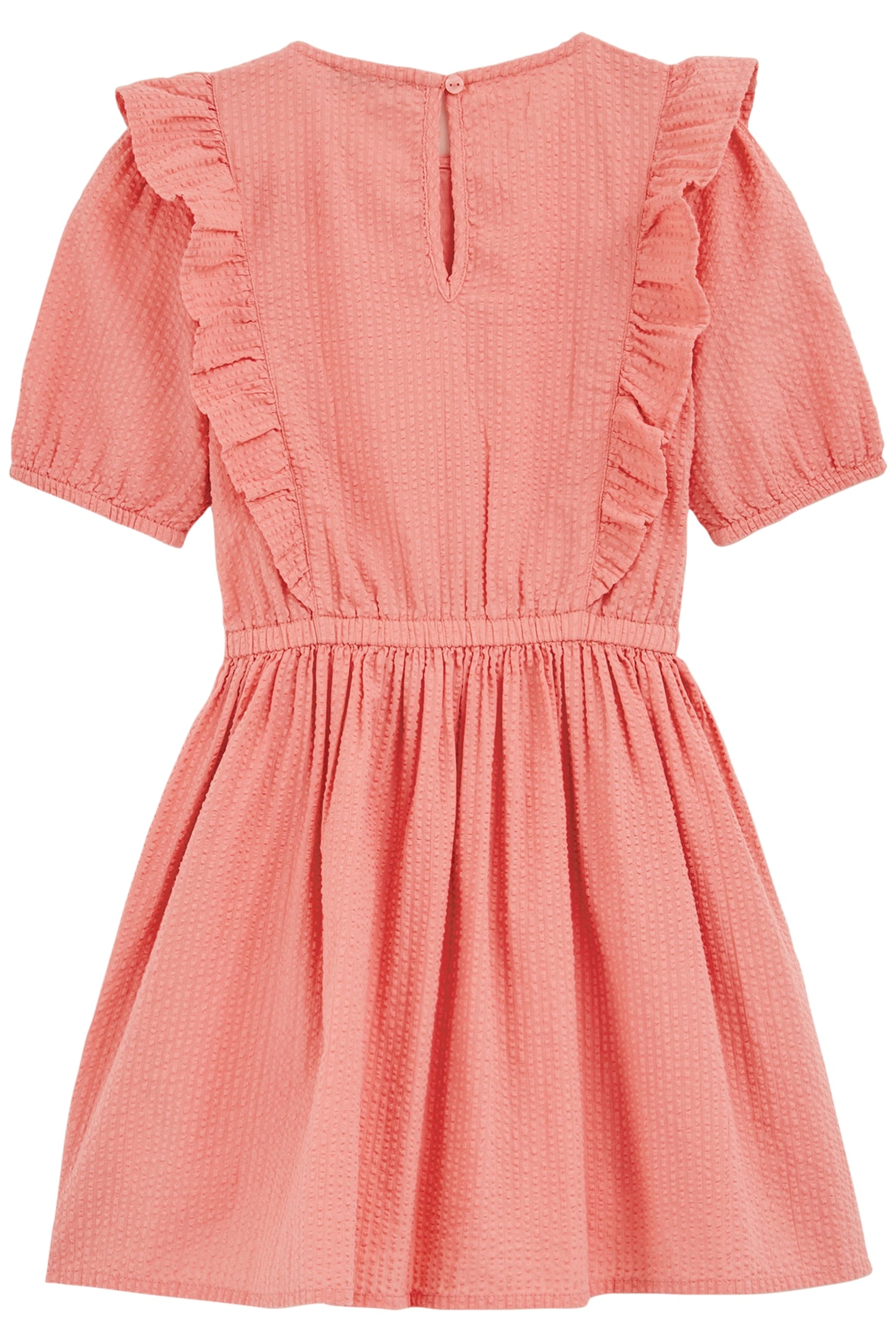 DRESS MID LENGTH SALMON PINK 4