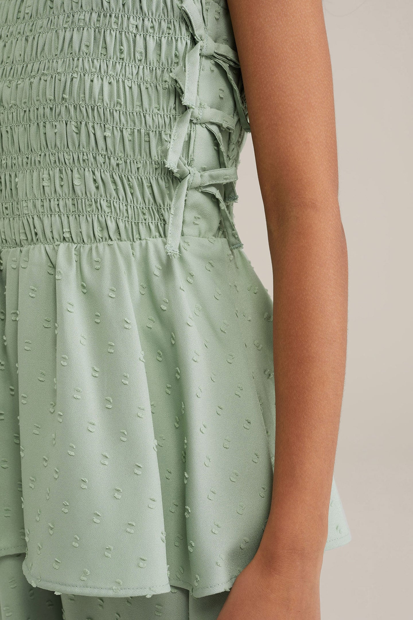 DRESS MID LENGTH LIGHT GREEN 5