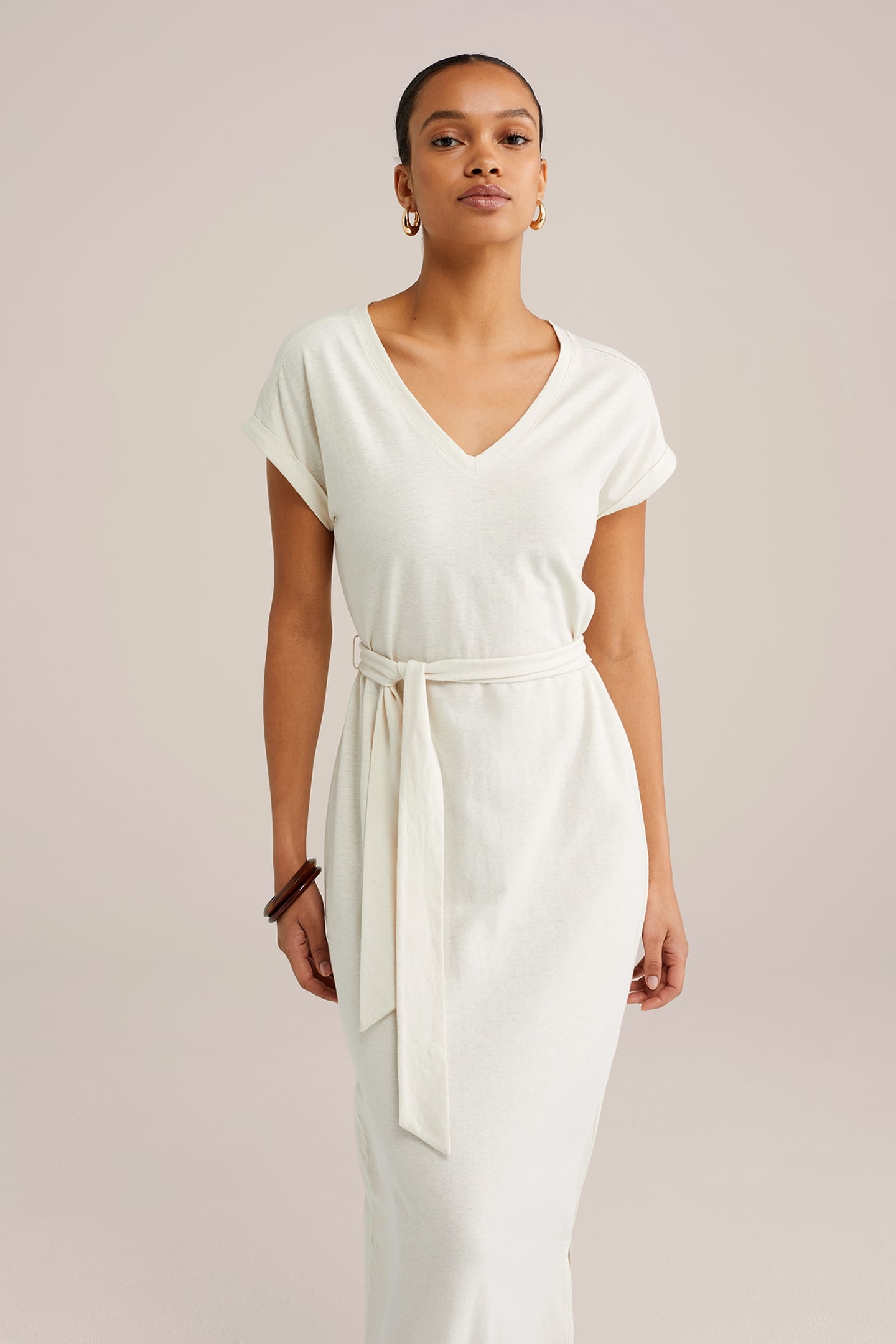 DRESS MAXI LENGTH OFF-WHITE 4