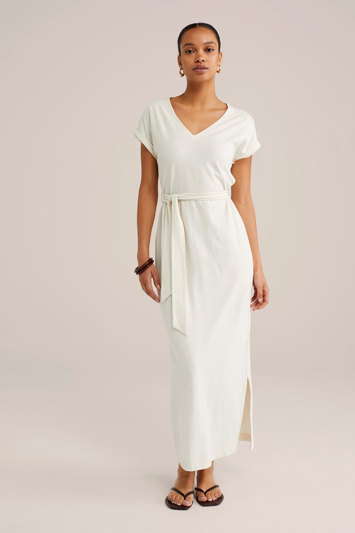 DRESS MAXI LENGTH OFF-WHITE 1