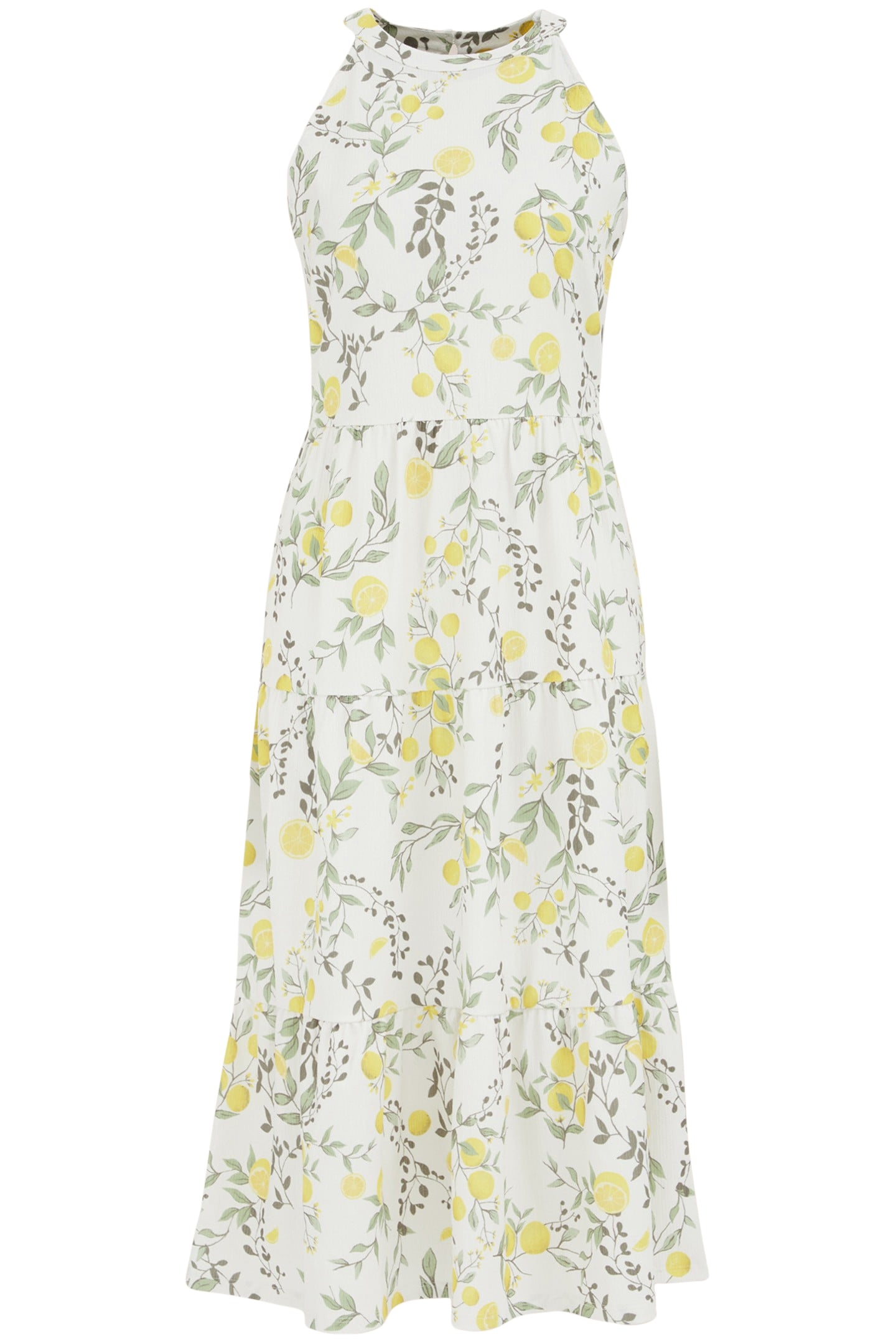 DRESS MID LENGTH YELLOW 3