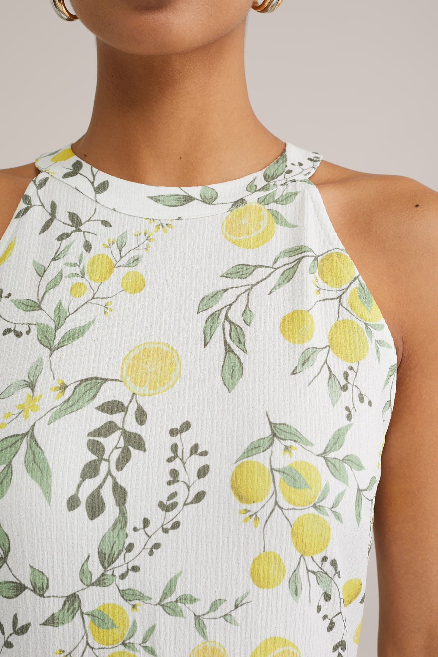 DRESS MID LENGTH YELLOW 5