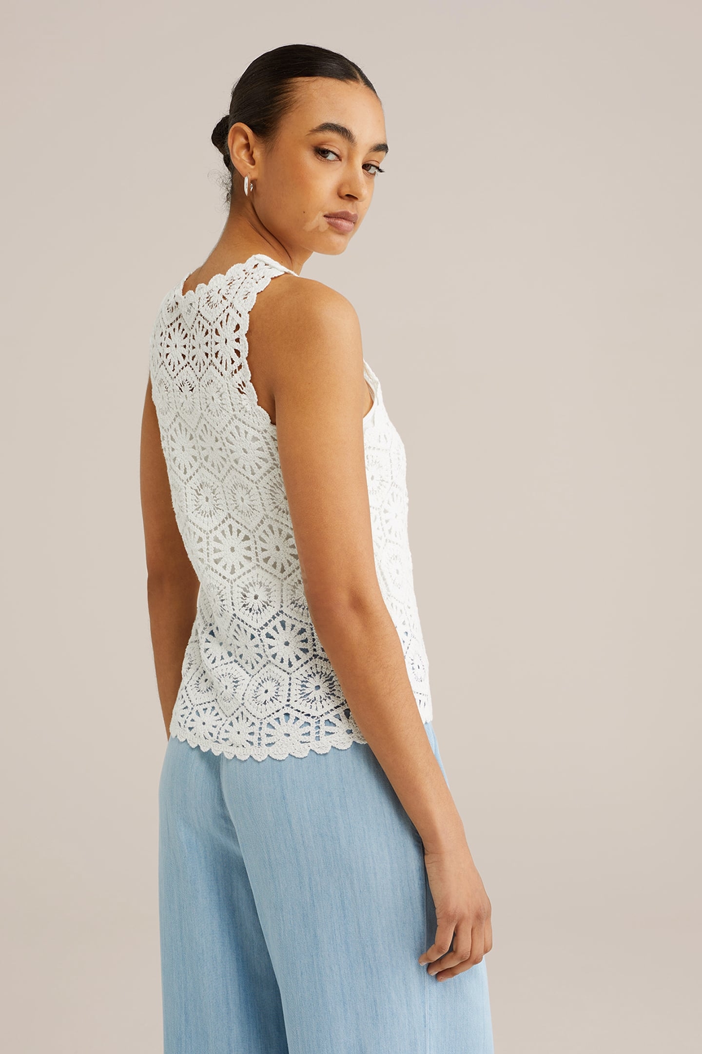 KNITTED PULLOVER WHITE 2