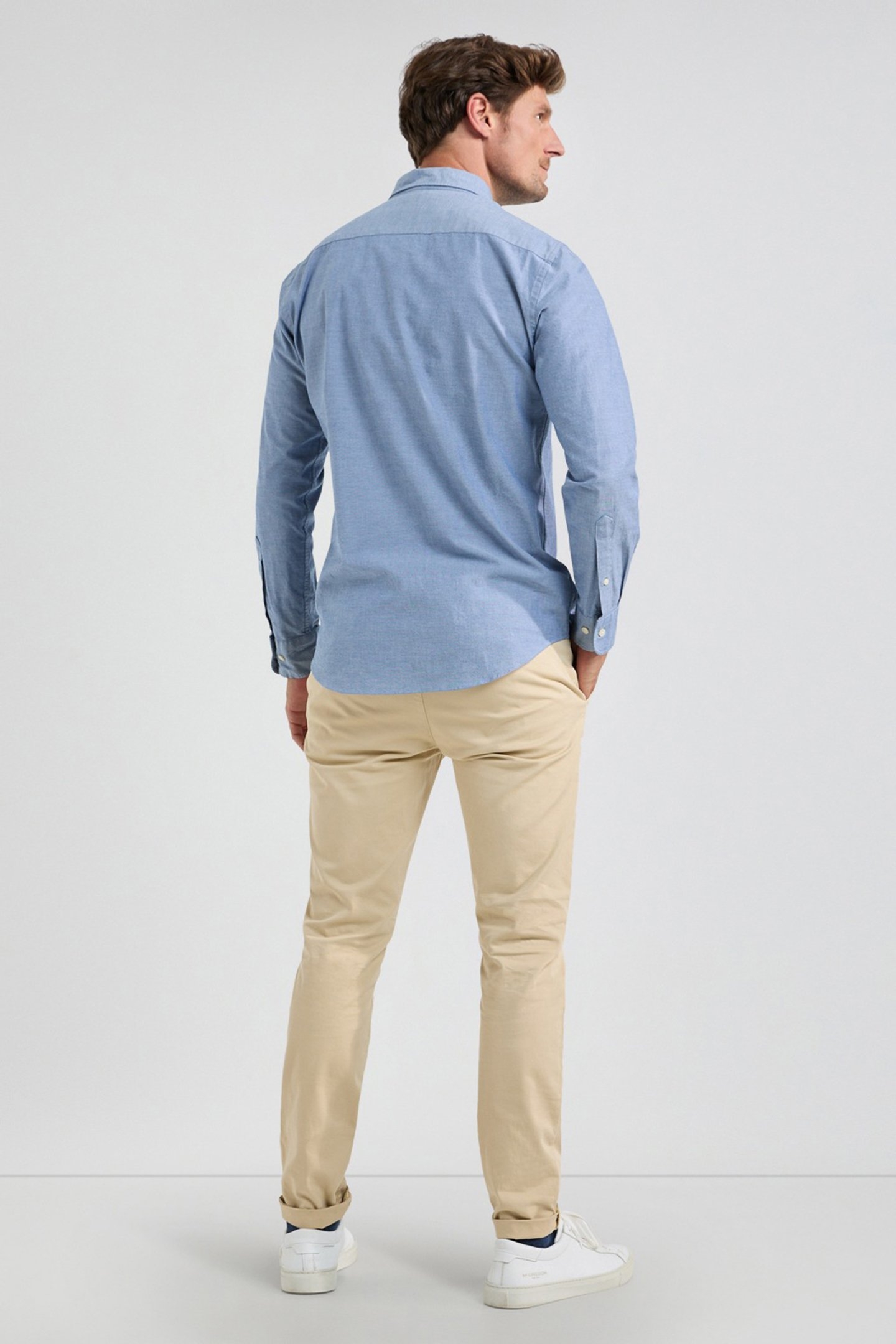 STRETCH OXFORD SHIRT NAVY 3