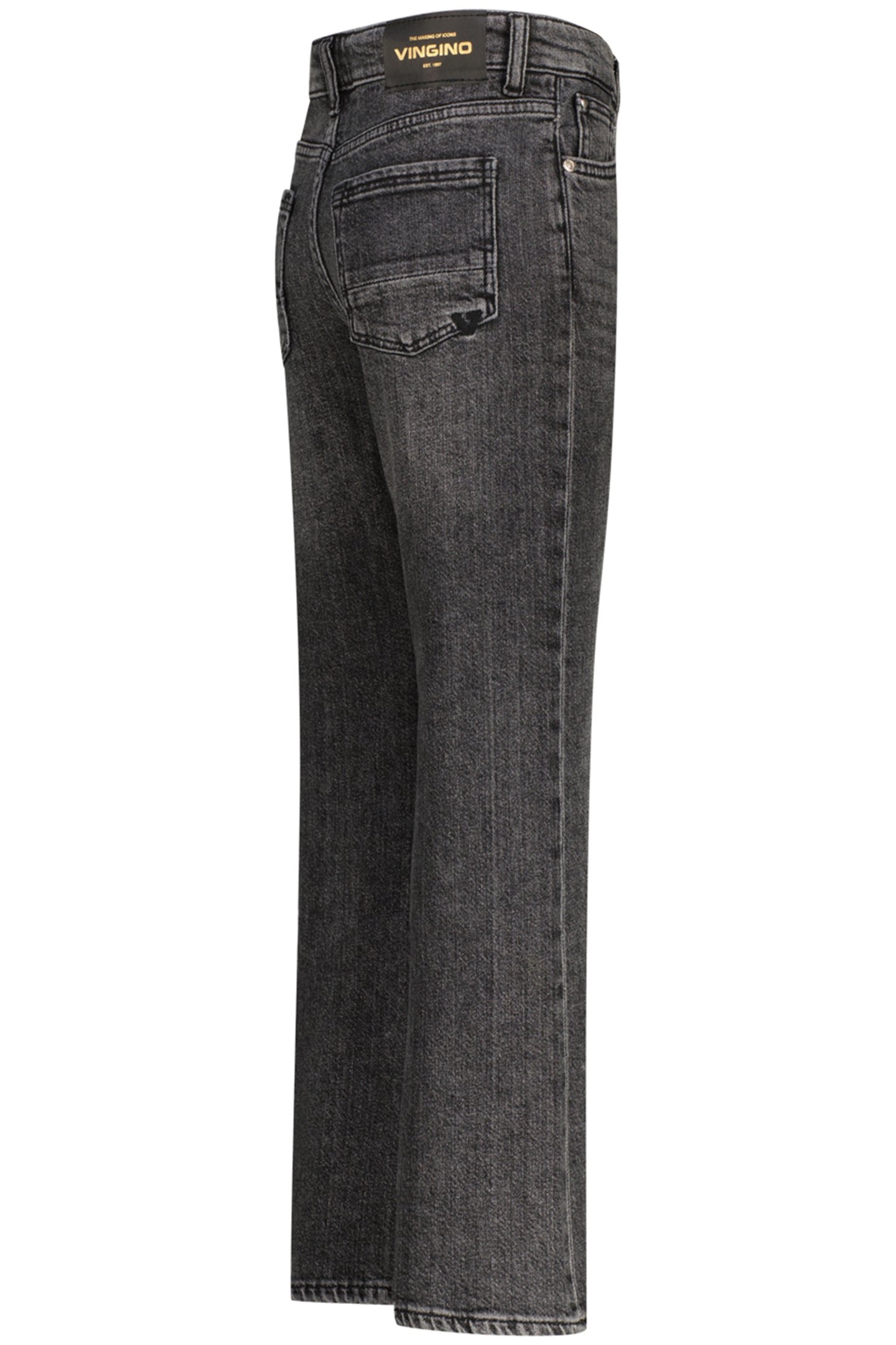 GIRLS CAREY JEANS DARK GREY VINTAGE 5