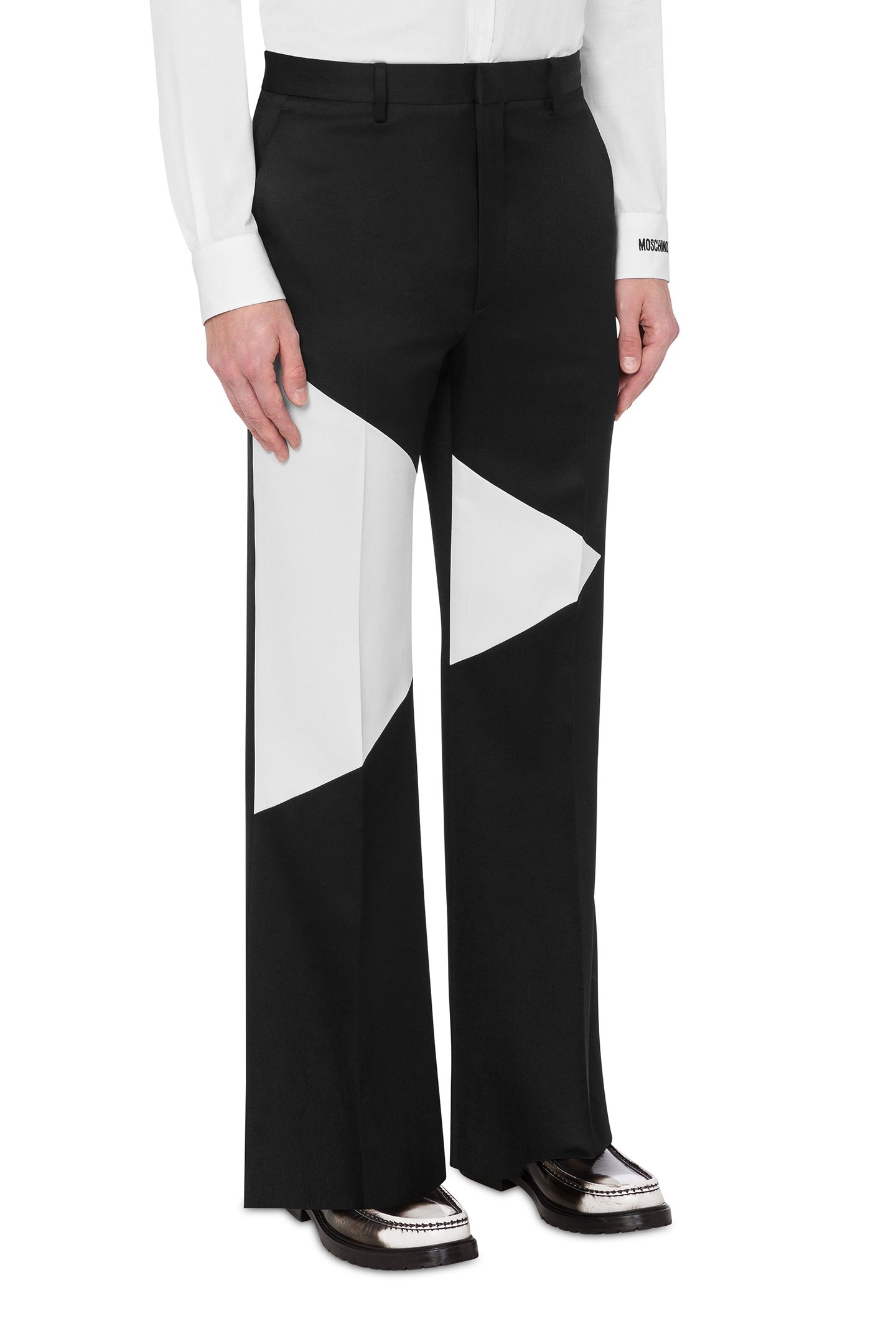MOSCHINO GRAPHIC TROUSERS BLACK 1