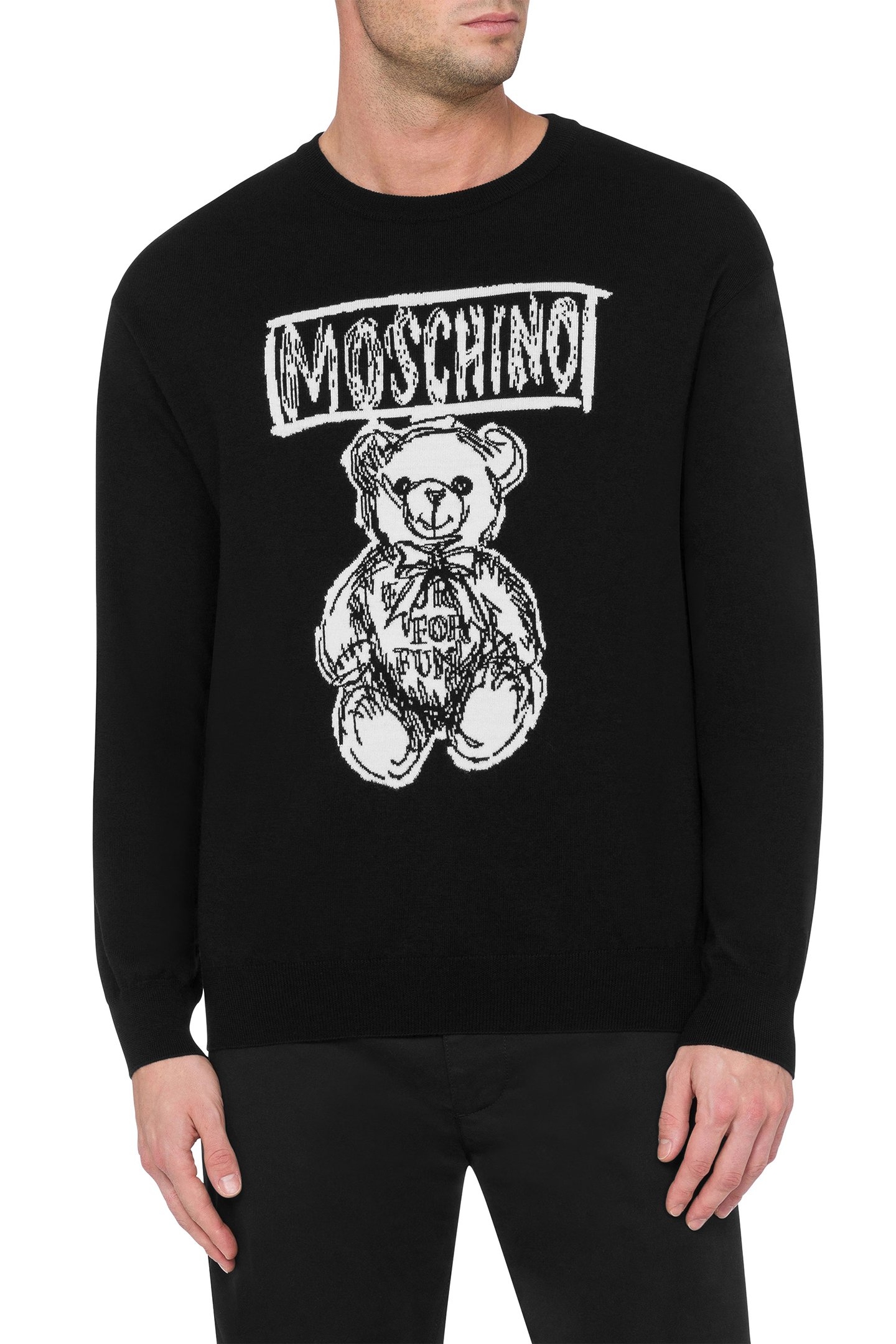 CREWNECK KNITWEAR BLACK 1