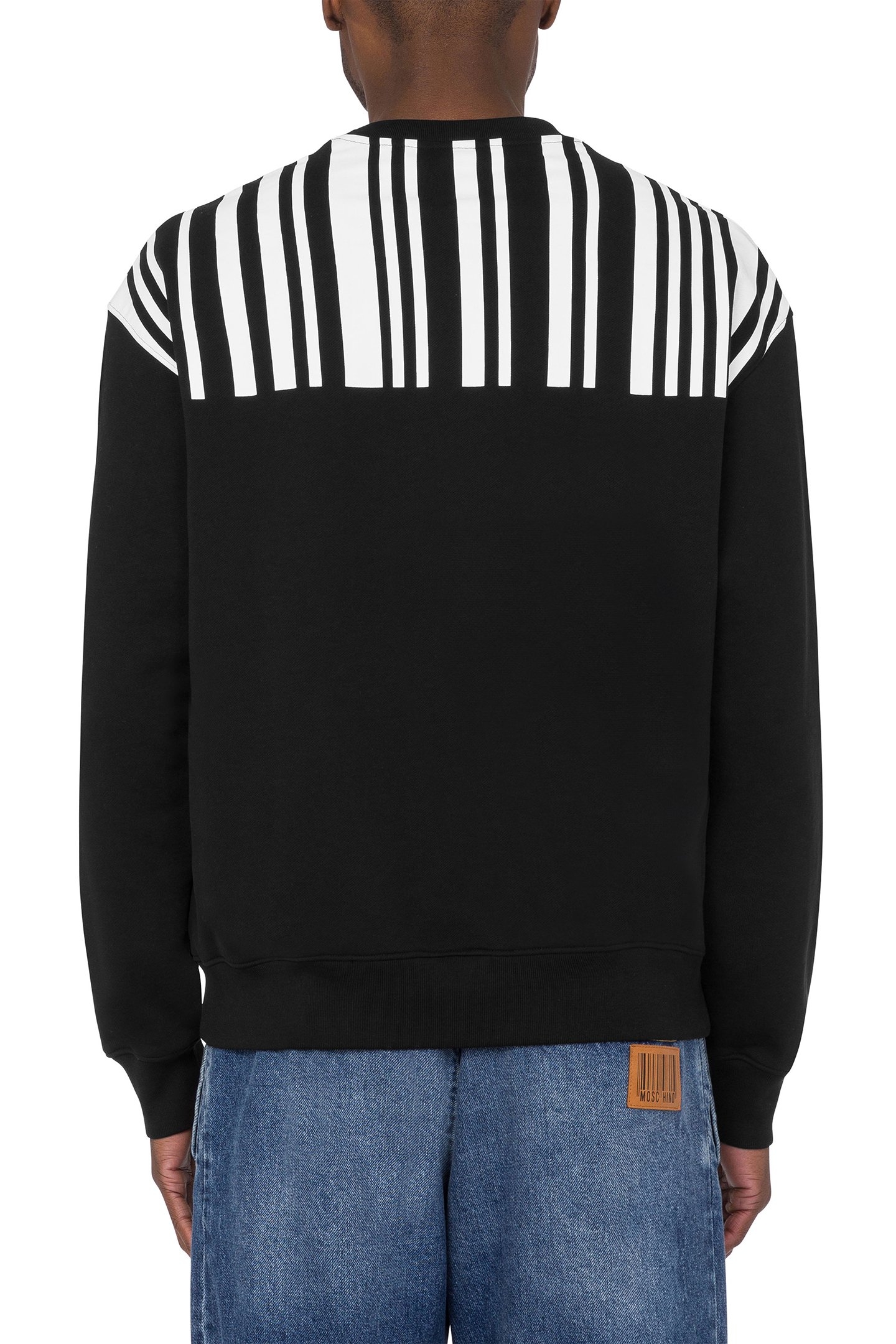 BARCODE COTTON SWEATSHIRT BLACK 2