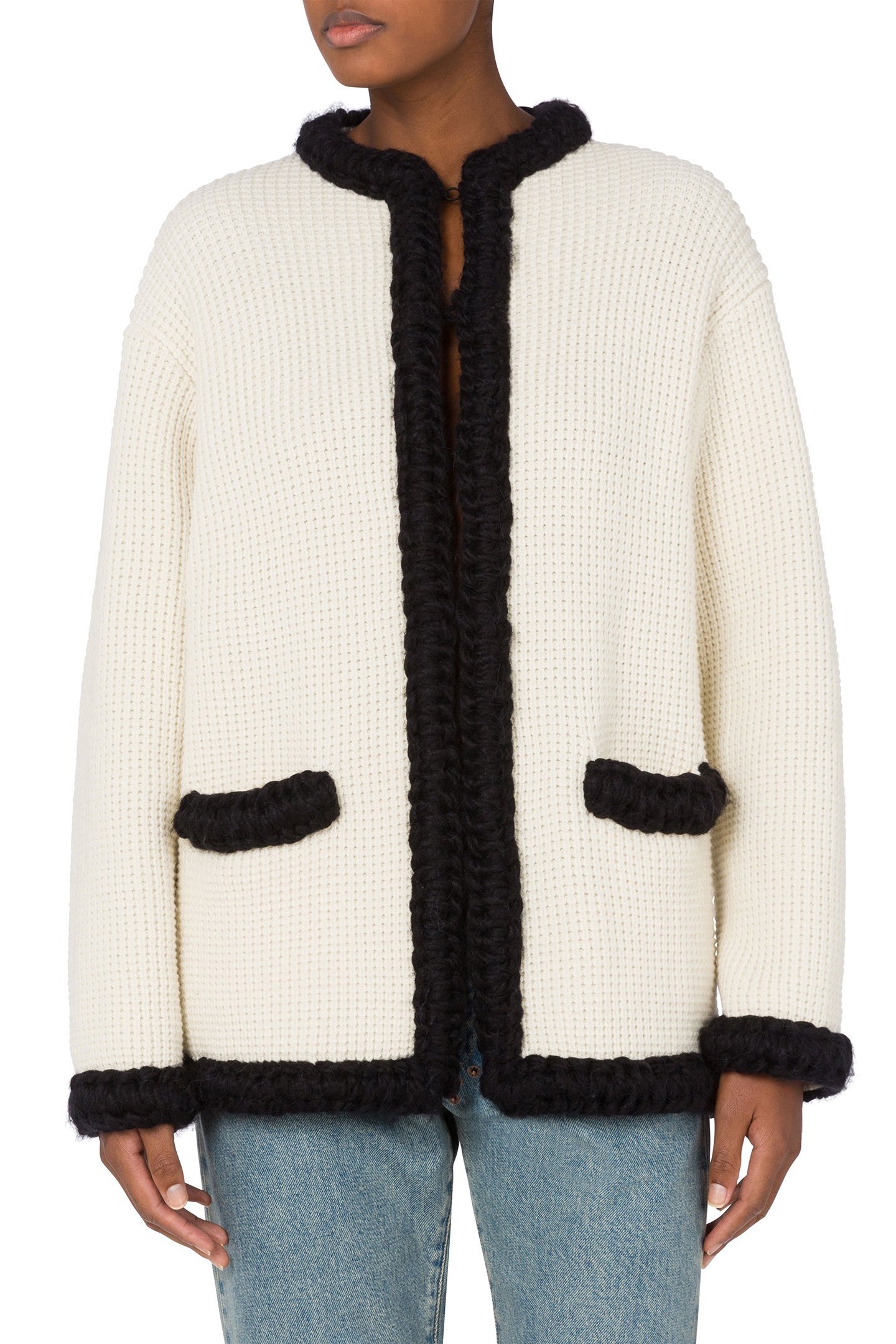 SUPERFINE LAMBSWOOL JACKET WHITE 1