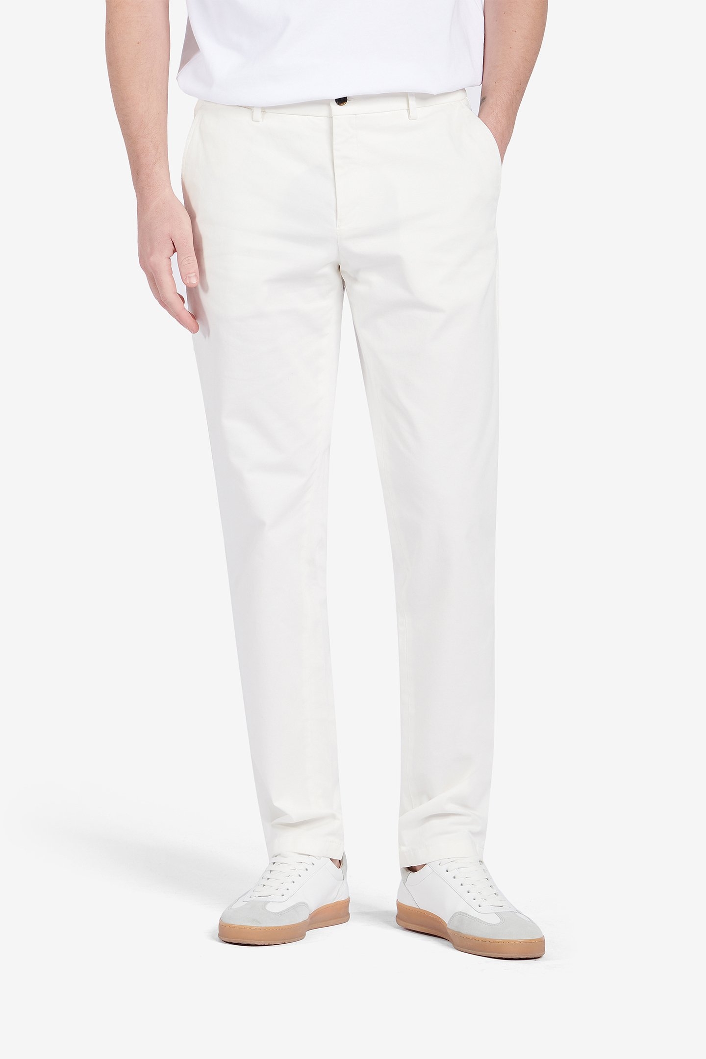 DIEGO COTTON-STRETCH OFF WHITE 1